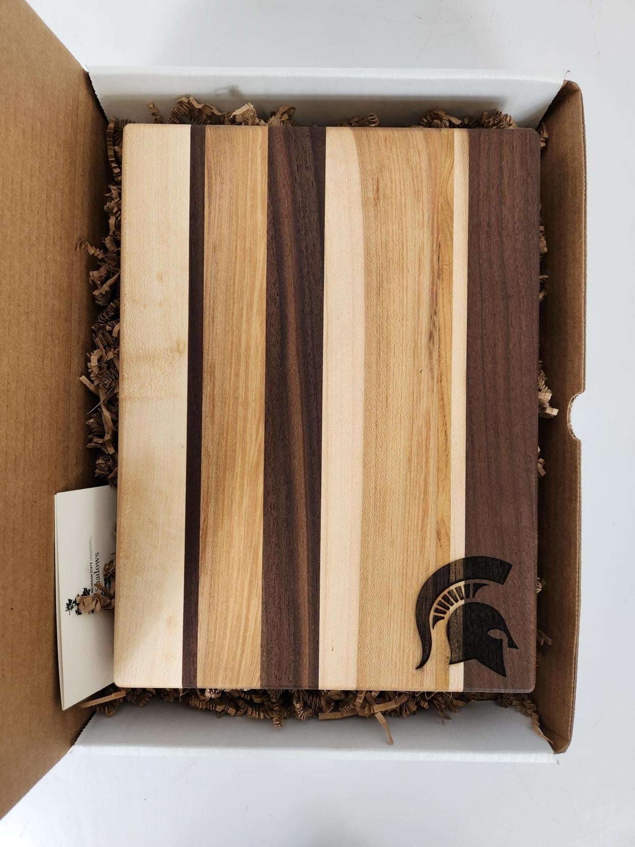 MSU Shadows Small Cutting Board Spartan Head Style 2