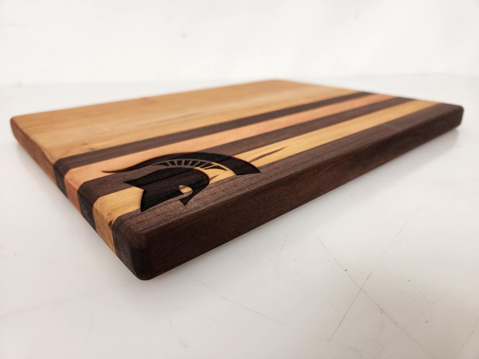 MSU Shadows Small Cutting Board Spartan Head Style 4