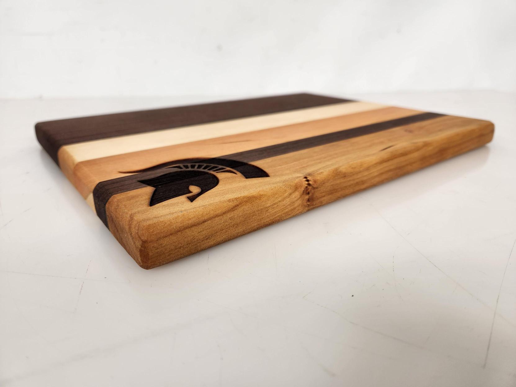 MSU Shadows Small Cutting Board Spartan Head Style 5