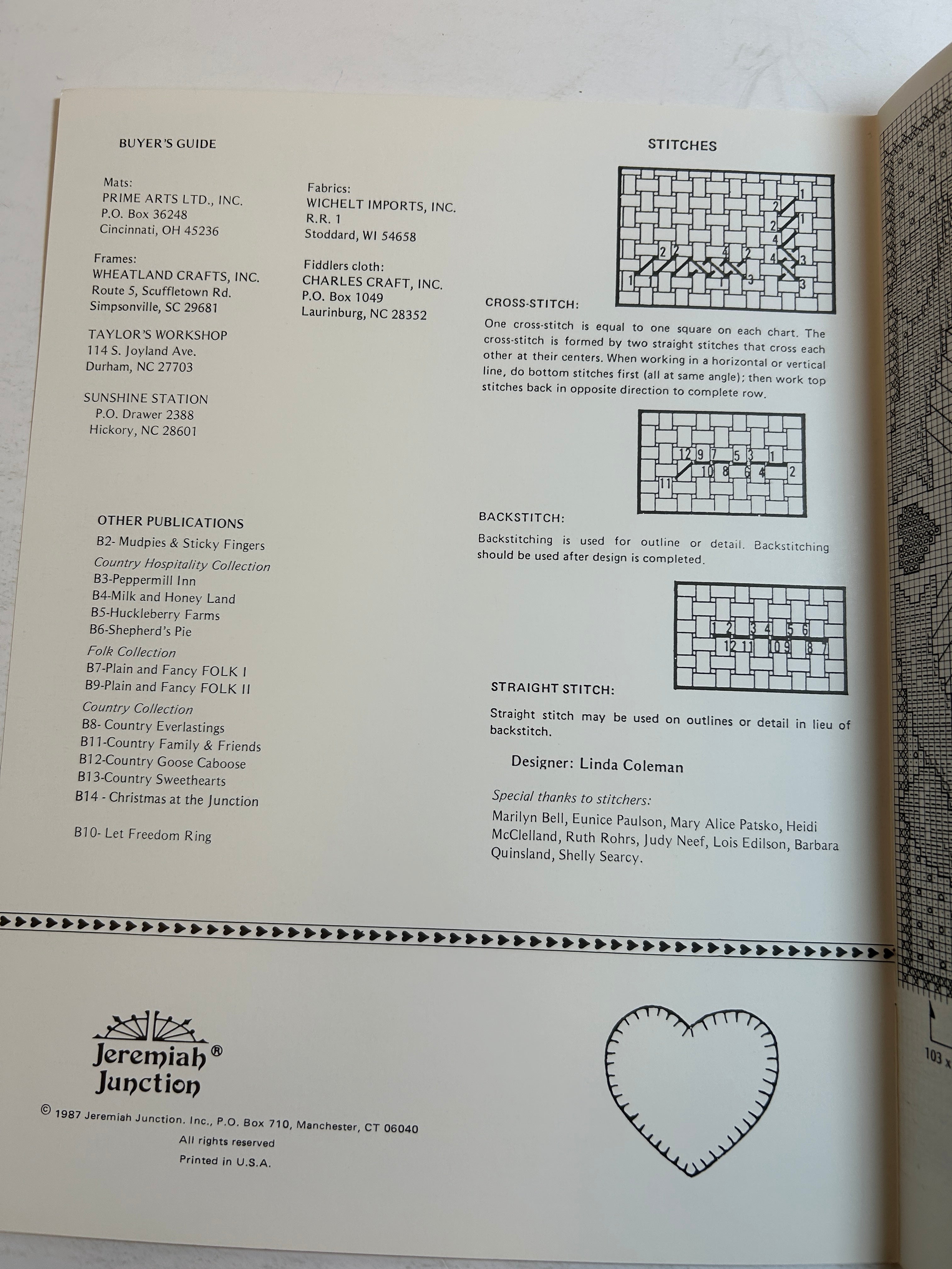 A Basketful of Blessings Book 15 Jeremiah Junction Cross Stitch