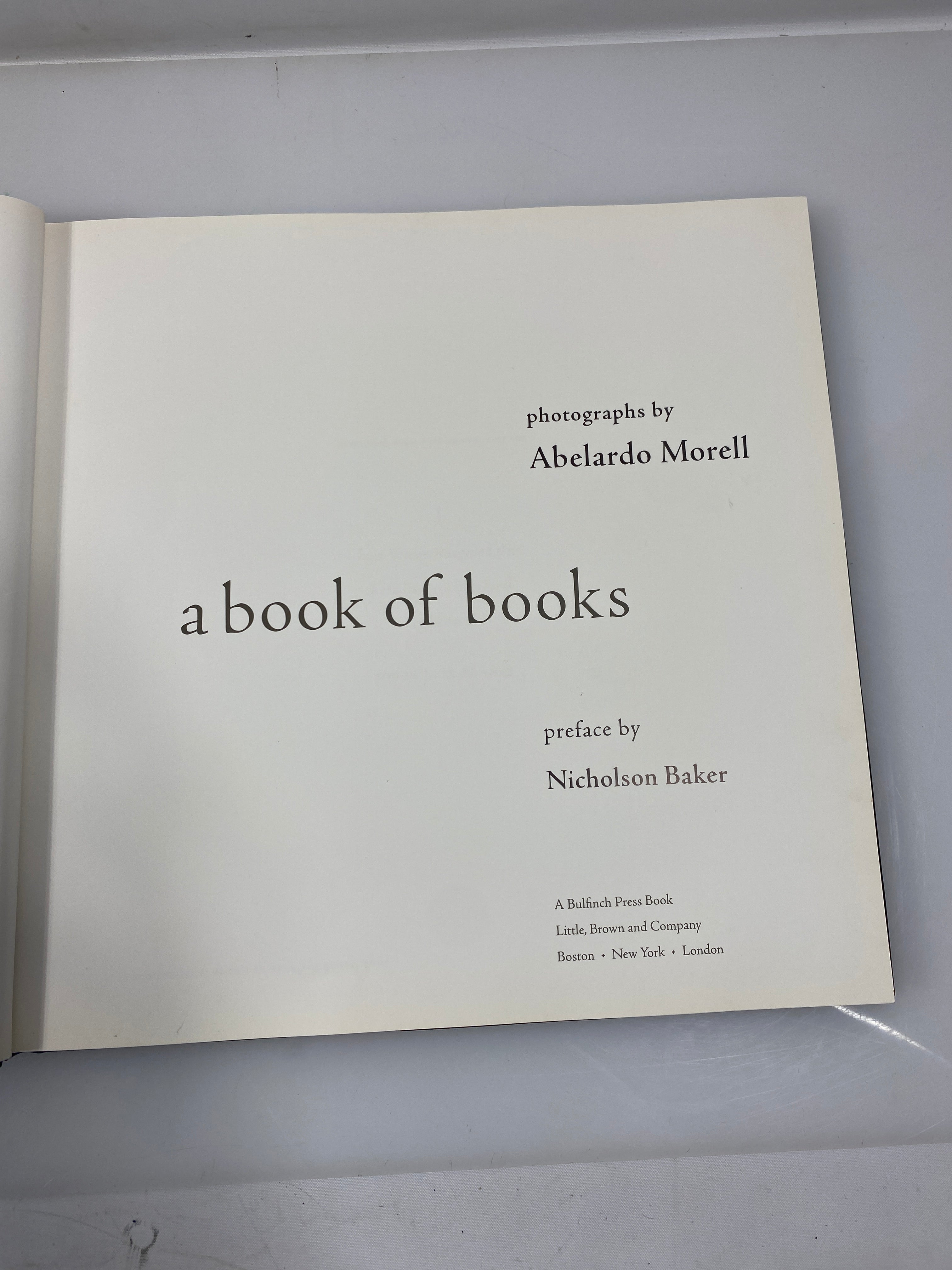 A Book of Books by Morell/Baker 2001 HCDJ