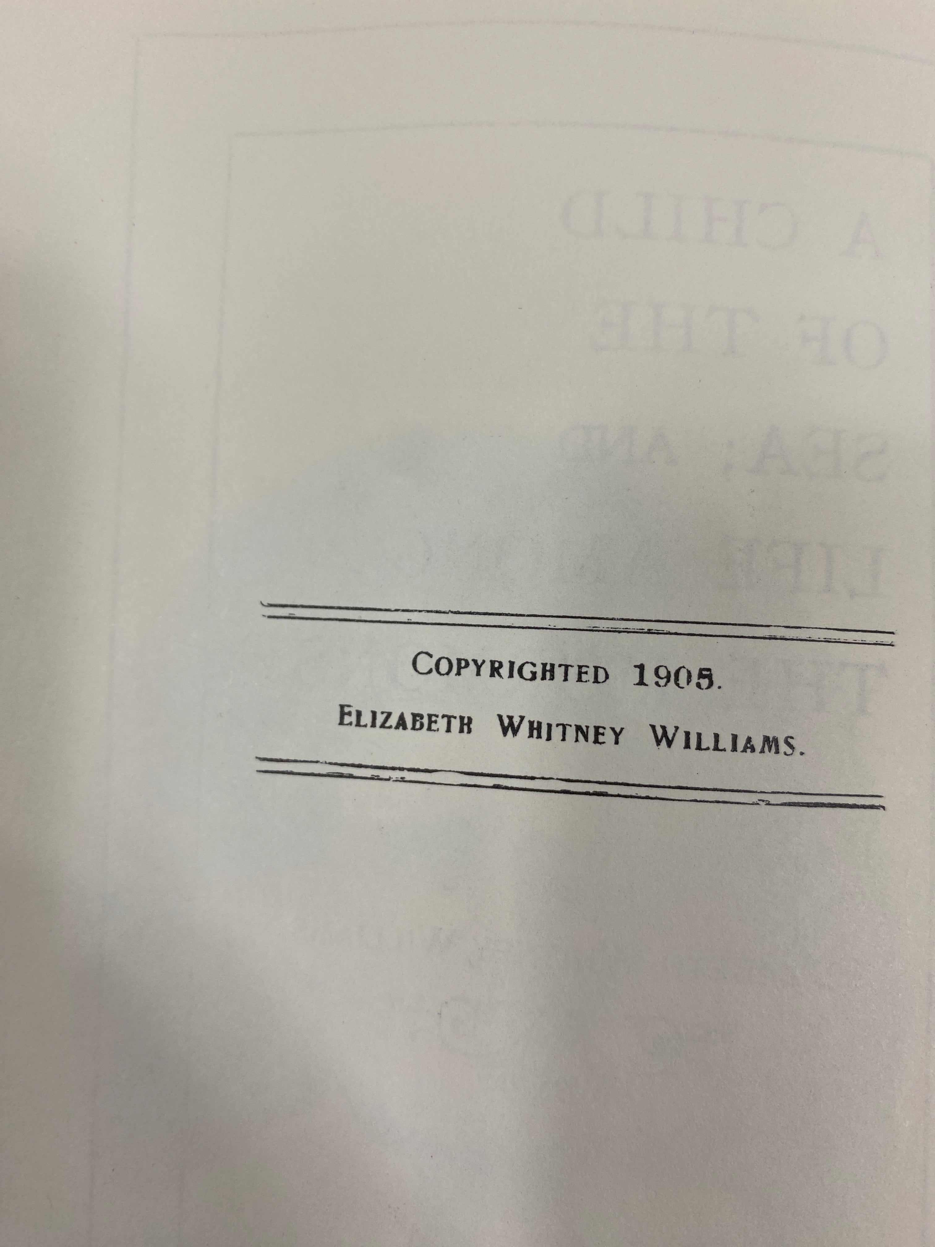 A Child of the Sea Life Among the Mormons Beaver Island, MI 1905