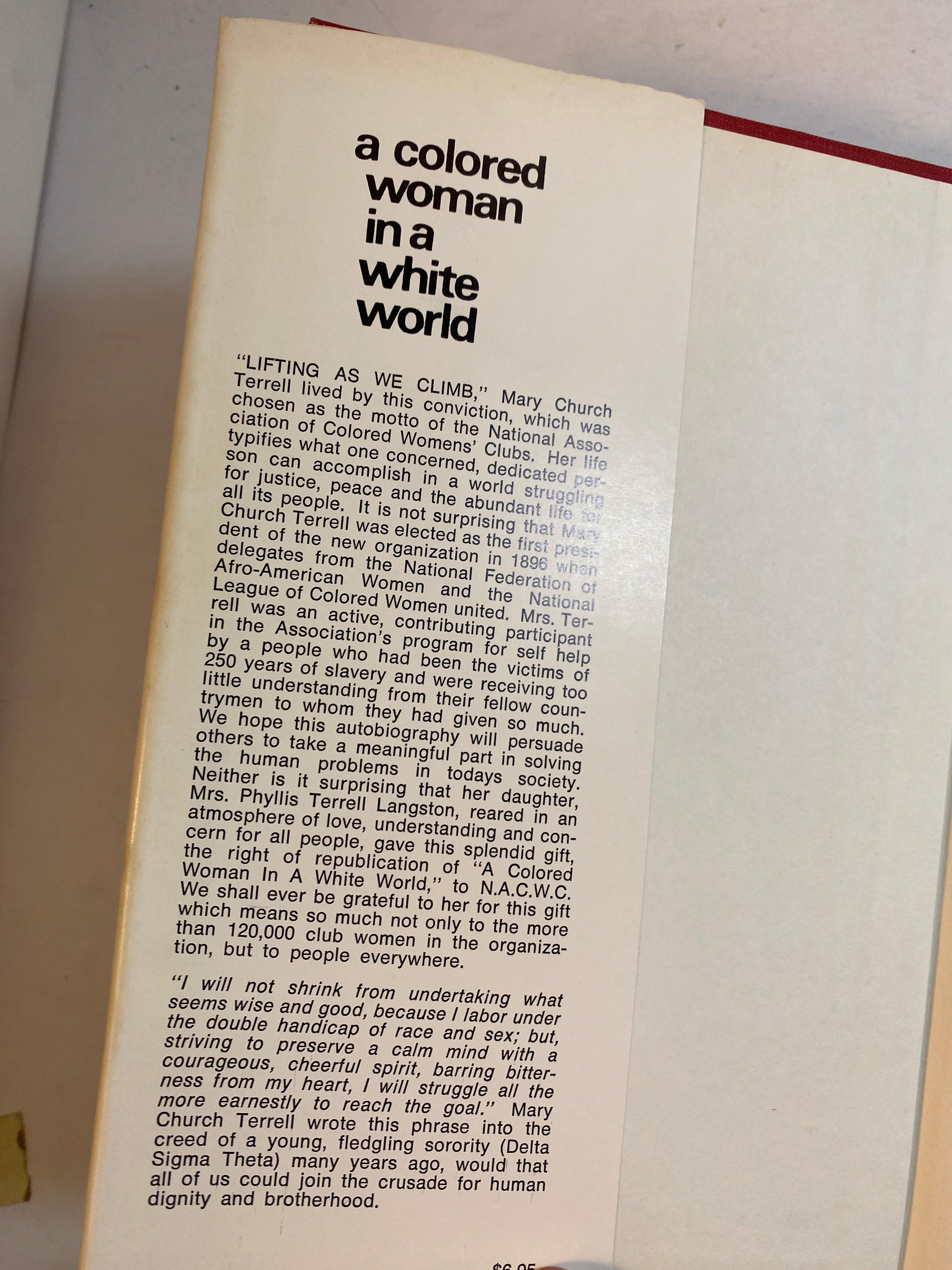 A Colored Woman in a White World Mary Church Terrell HCDJ 1968