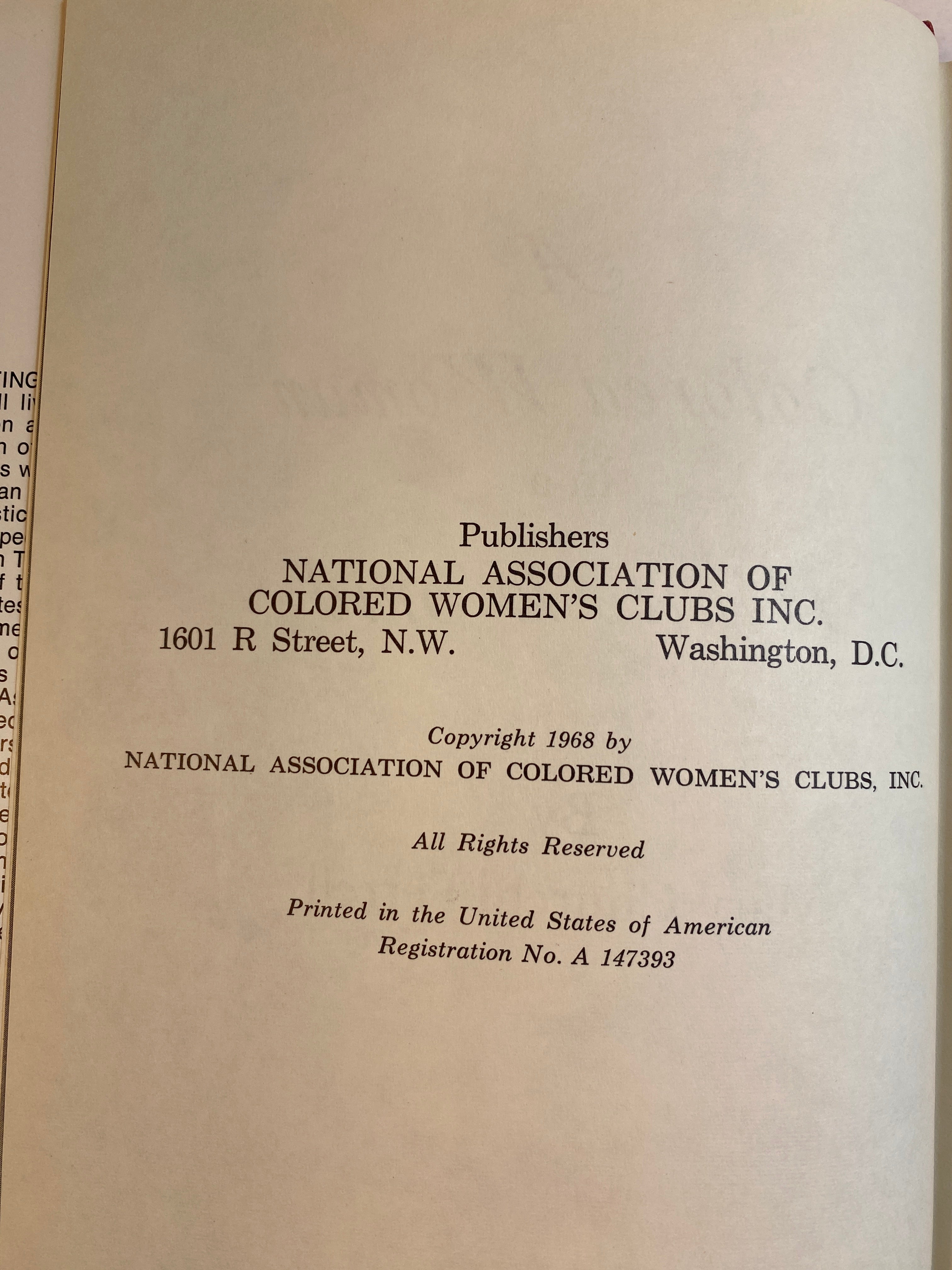 A Colored Woman in a White World Mary Church Terrell HCDJ 1968