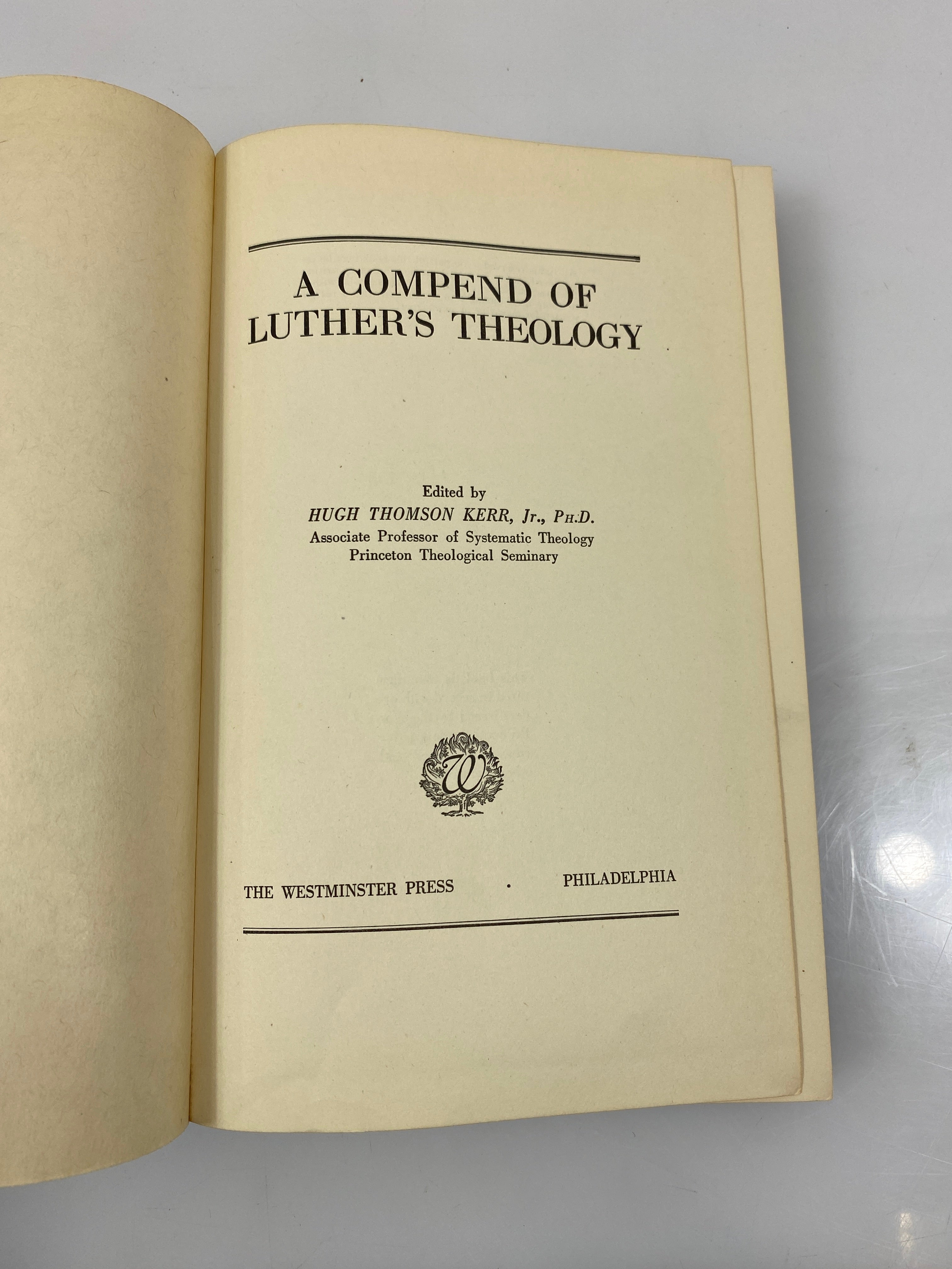 A Compend of Luther's Theology by Kerr 1943 HC