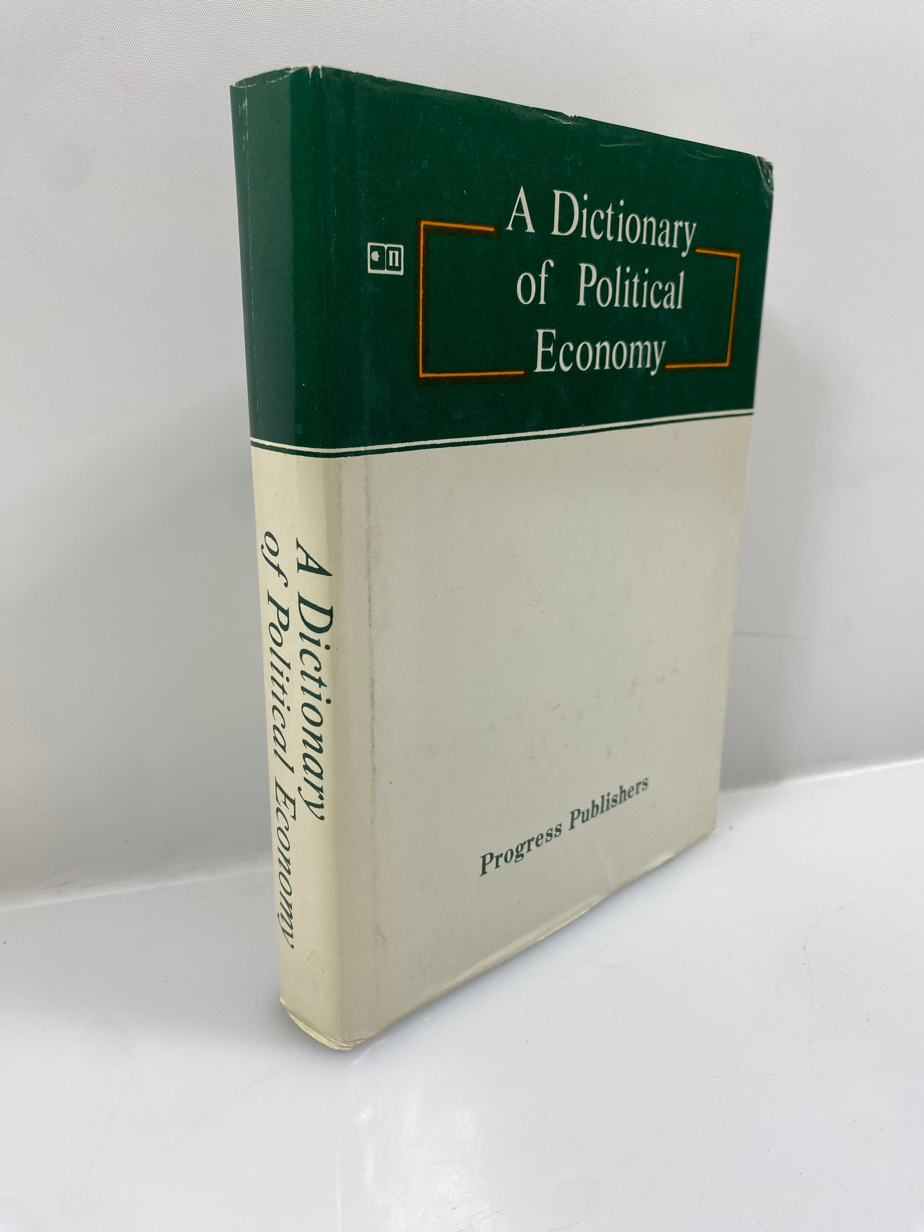 A Dictionary of Political Economy 1985 Progress Publishers English Ed HC DJ