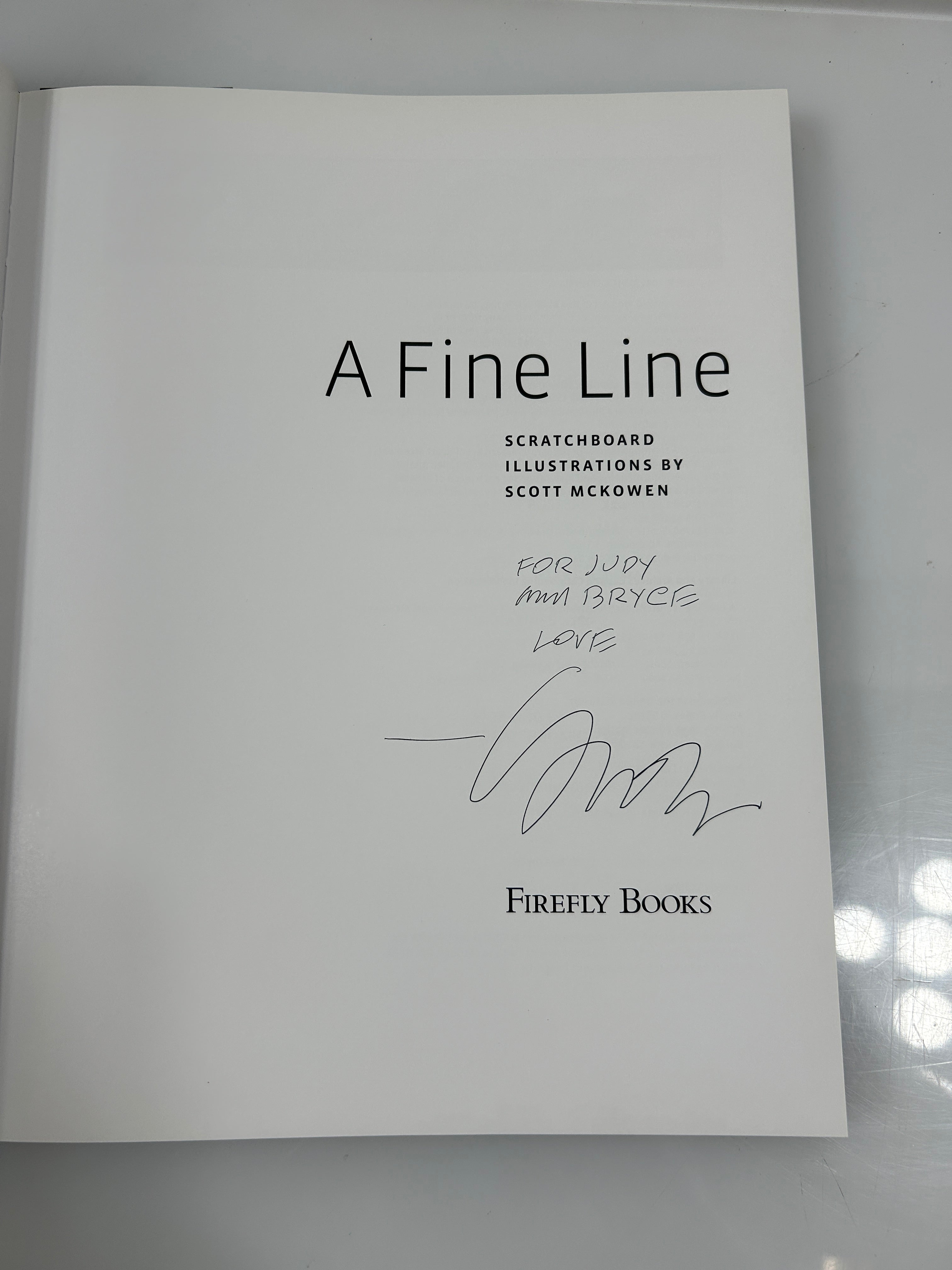 A Fine Line: Scratchboard Illustrations by Scott Mckowen *signed* HCDJ
