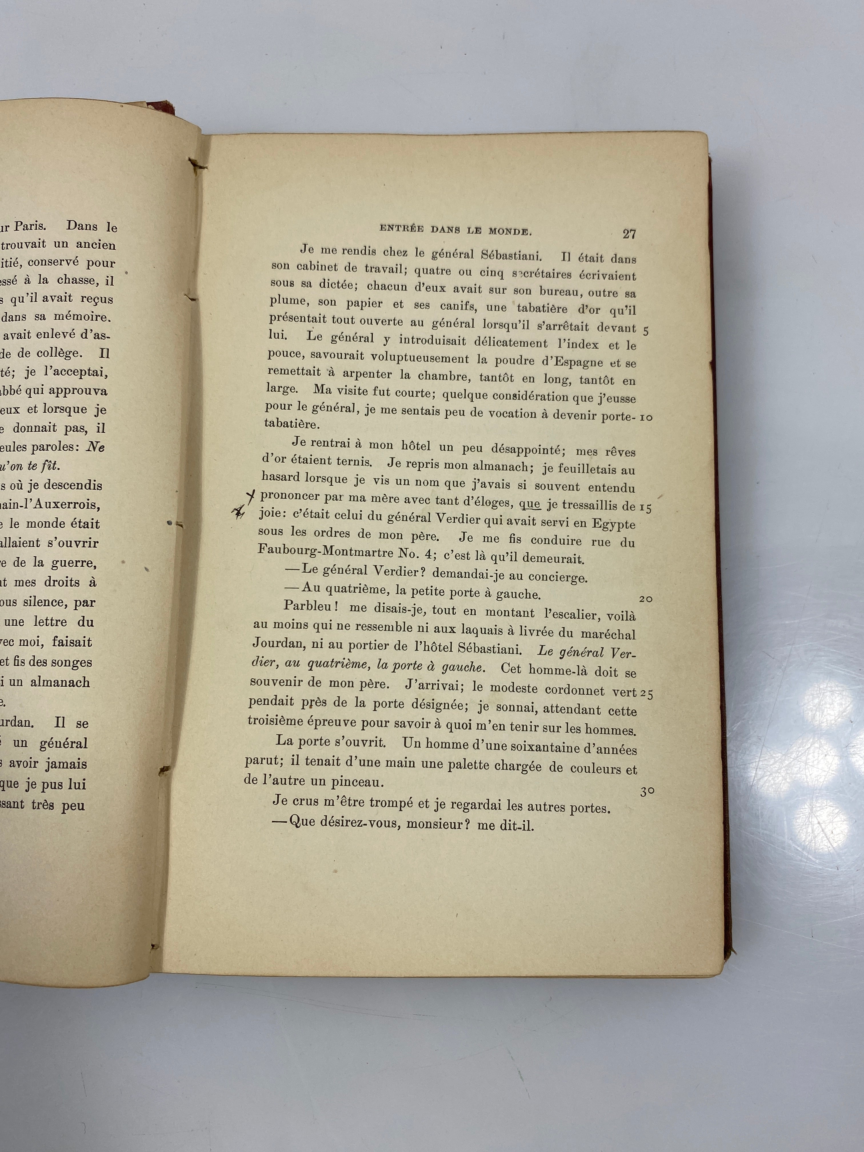 A French Reader for Beginners by Levi/Francois 1896 HC