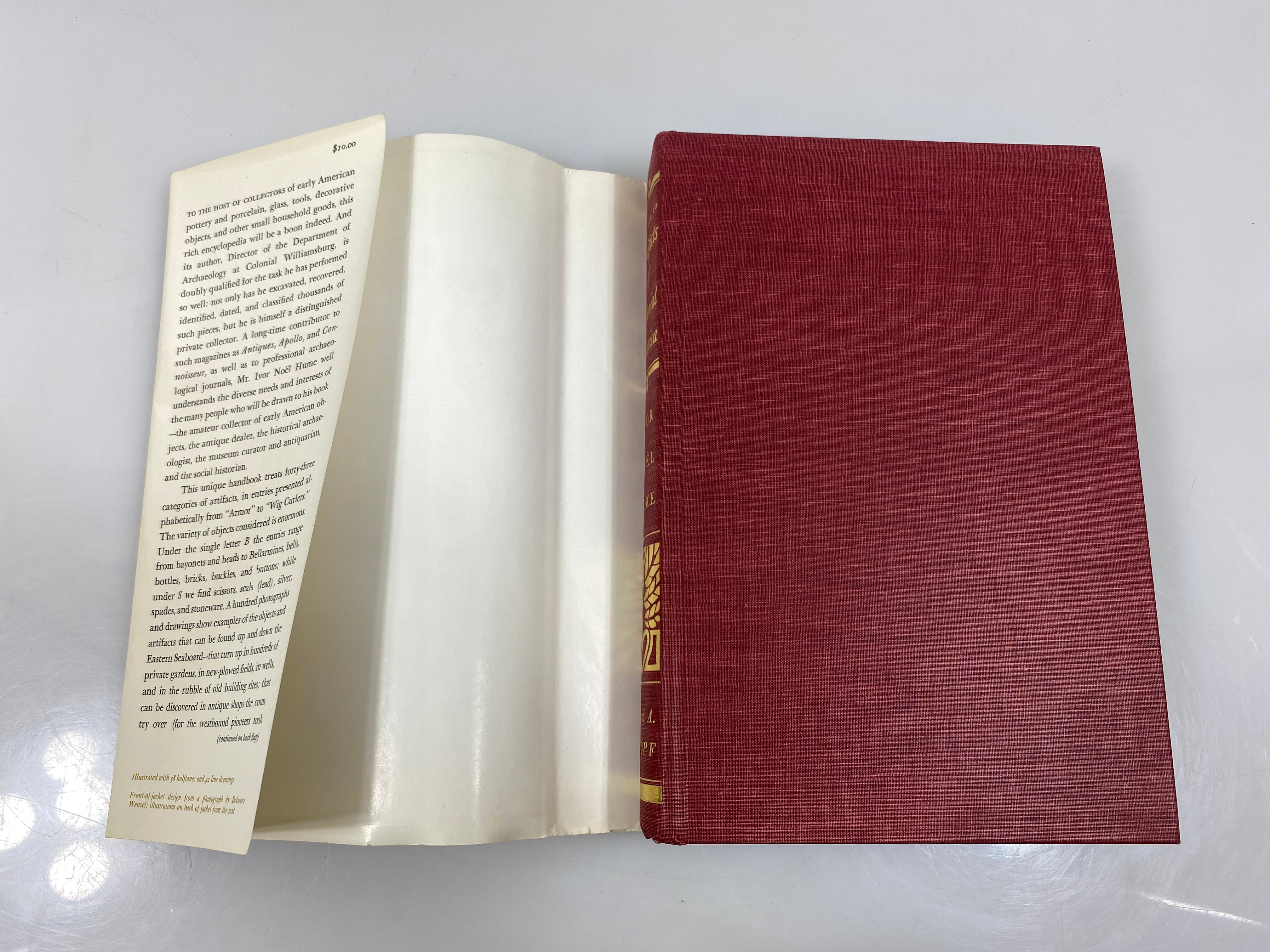 A Guide to Artifacts of Colonial America by Hume 1974 HCDJ