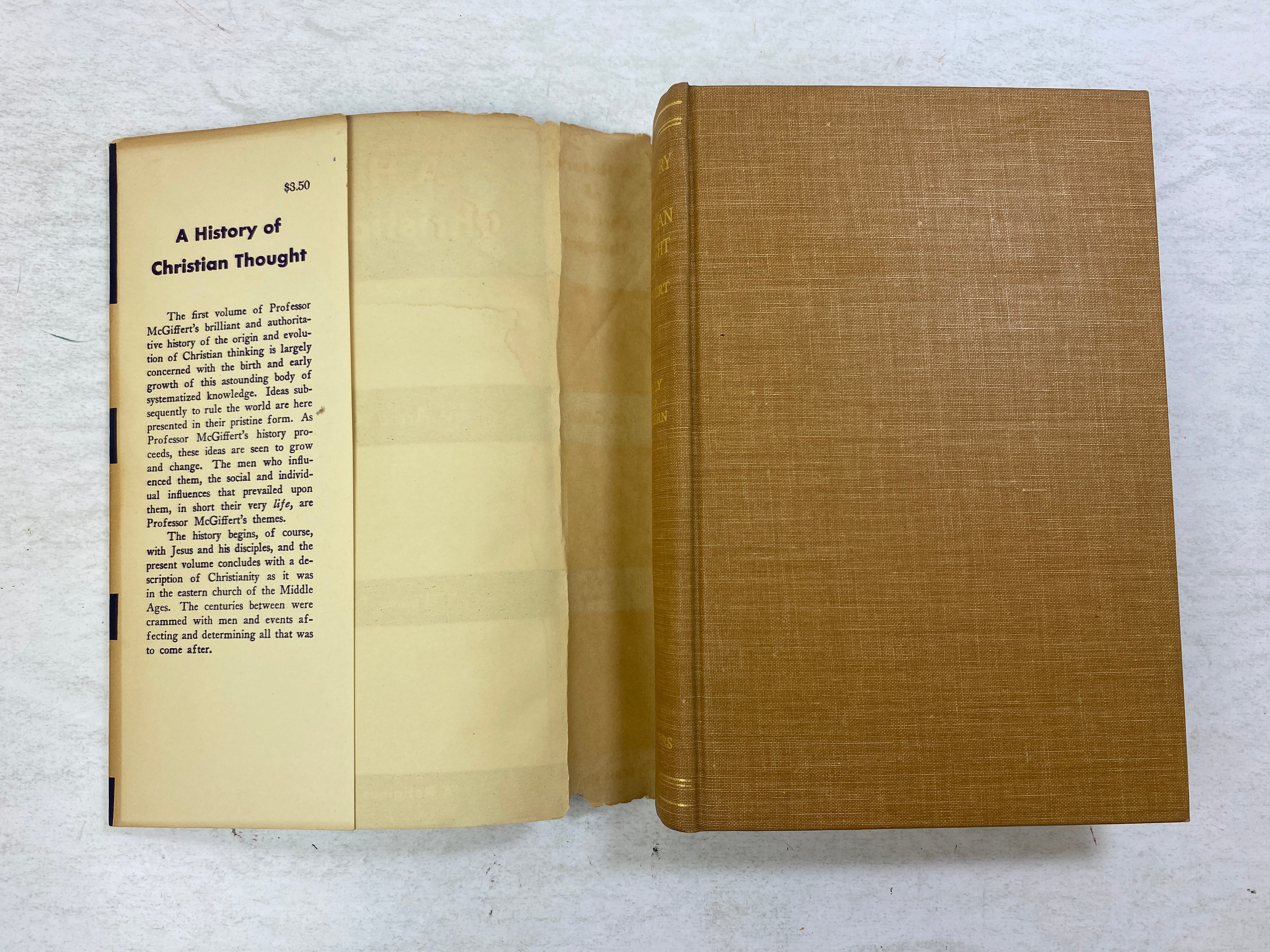 A History of Christian Thought Vol. I by McGiffert 1949 HCDJ