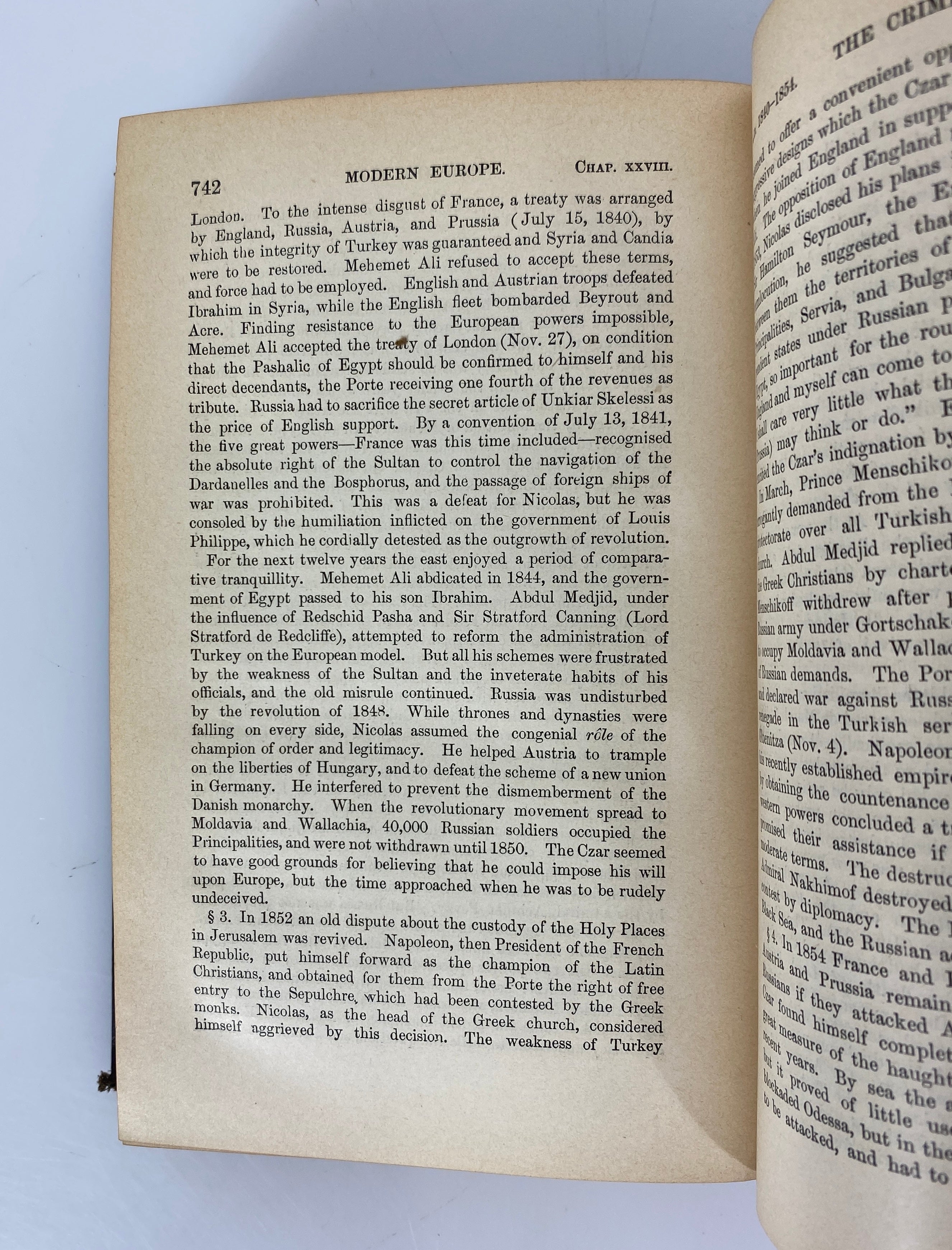 A History of Modern Europe by Richard Lodge 1893 Antique HC
