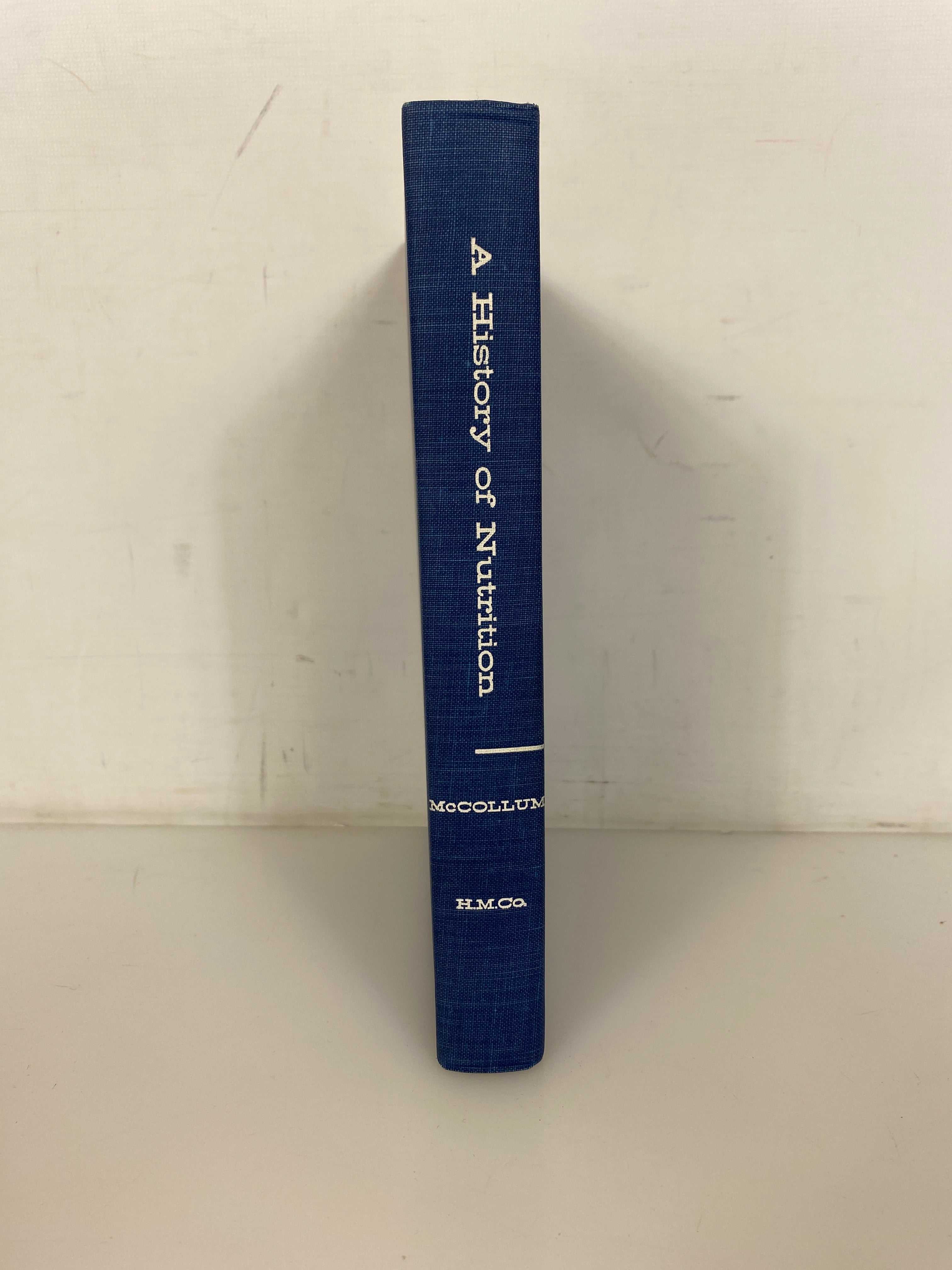 A History of Nutrition by McCollum 1957 Houghton Mifflin Vintage HC