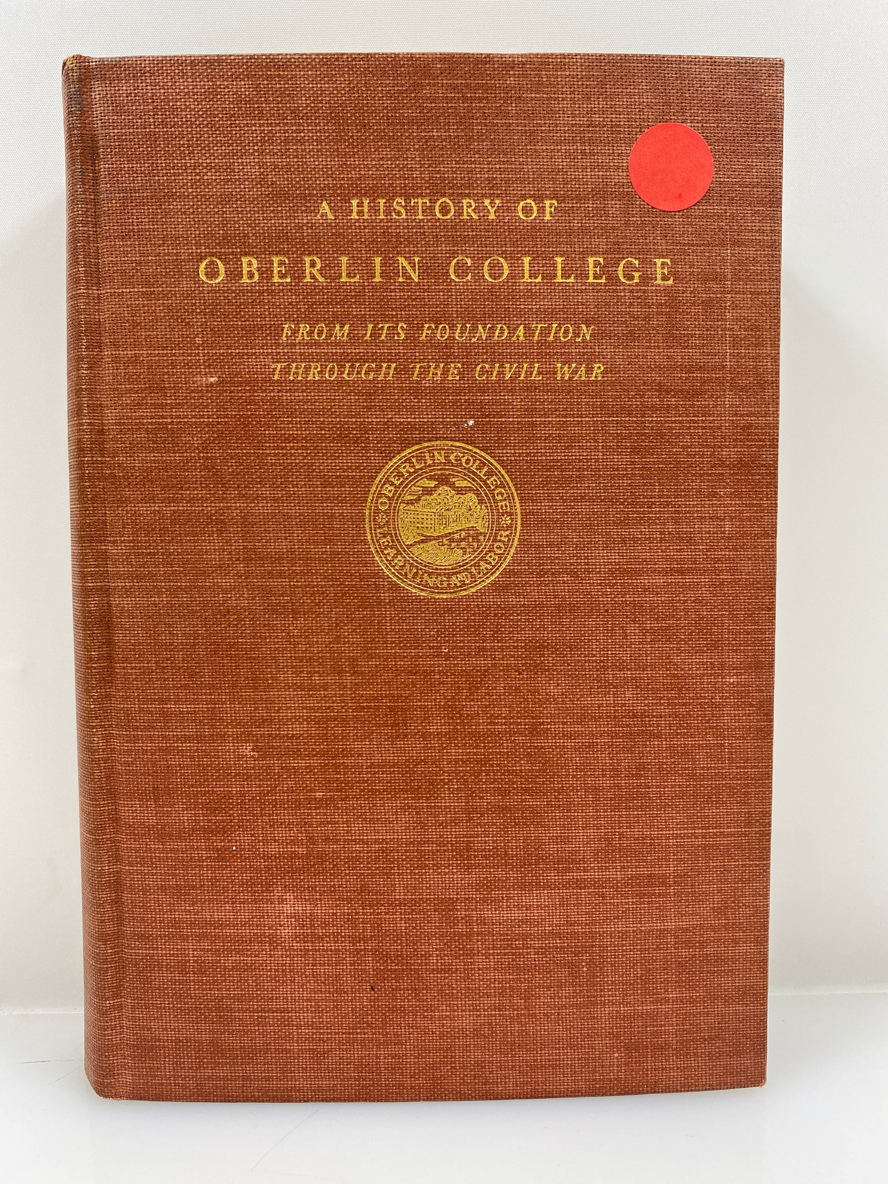 A History of Oberlin College Vol II by Fletcher 1943 HC