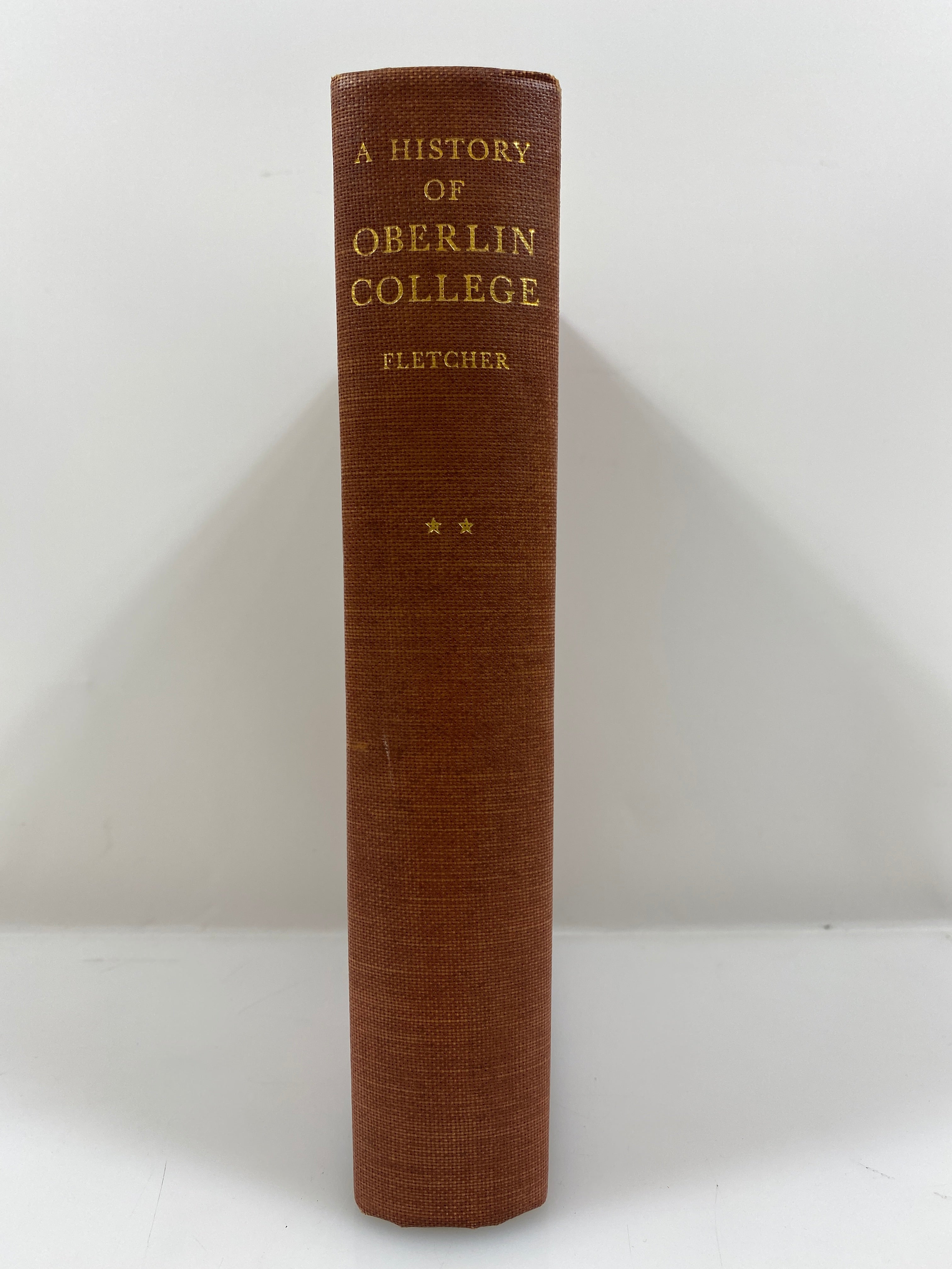 A History of Oberlin College Vol II by Fletcher 1943 HC