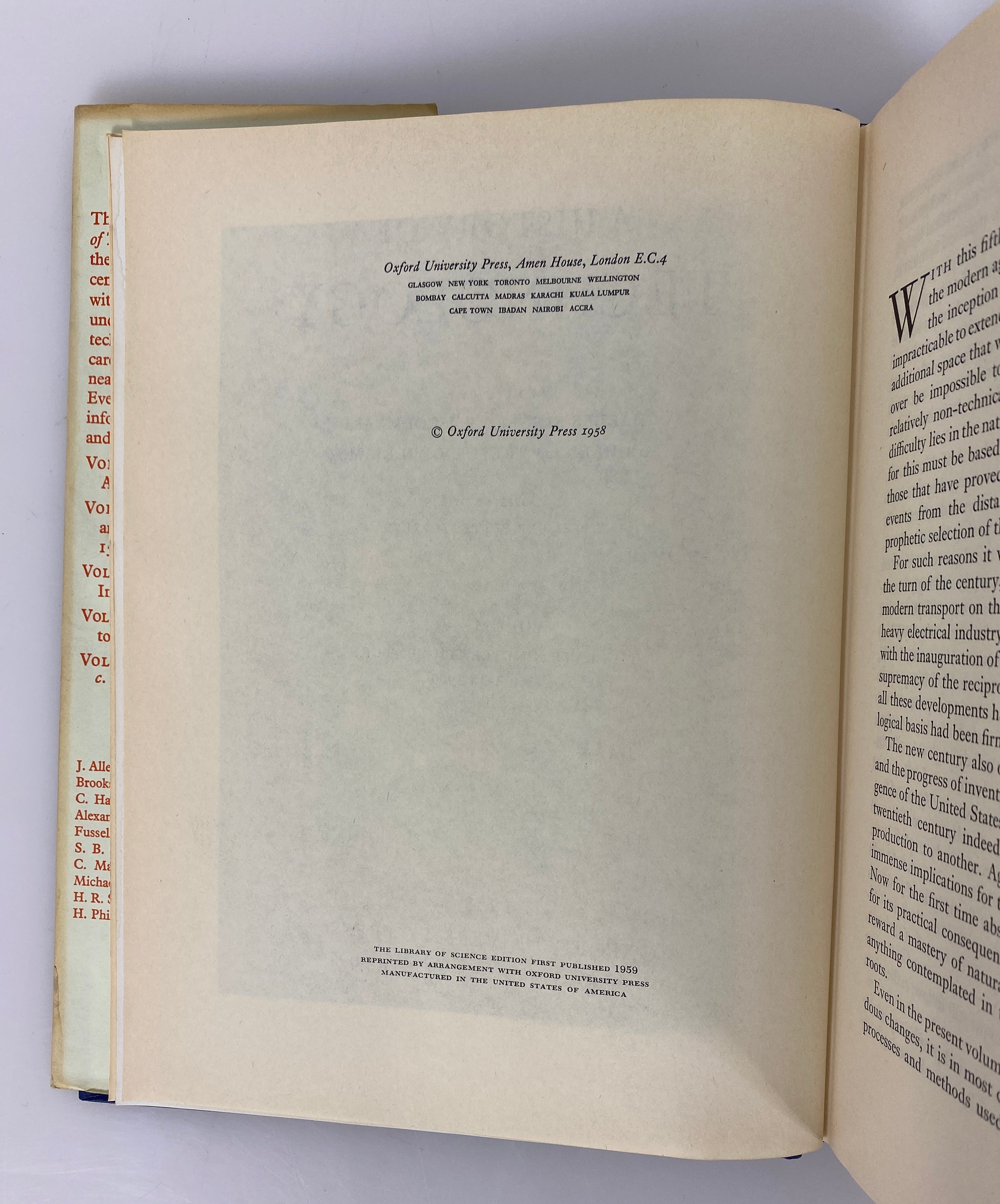 A History of Technology Volume V The Late 19th Century 1958 HC DJ