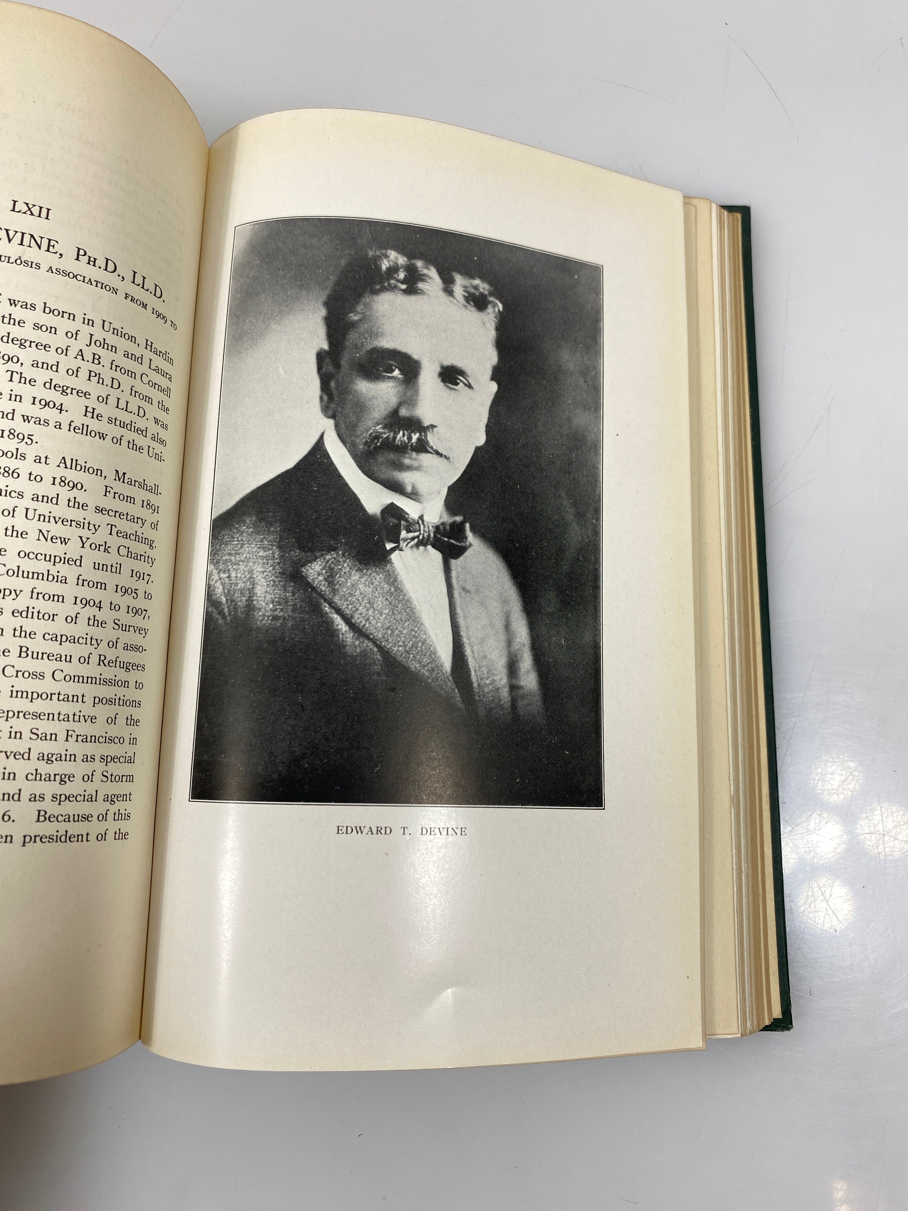 A History of the National Tuberculosis Association by Knopf 1922 HC