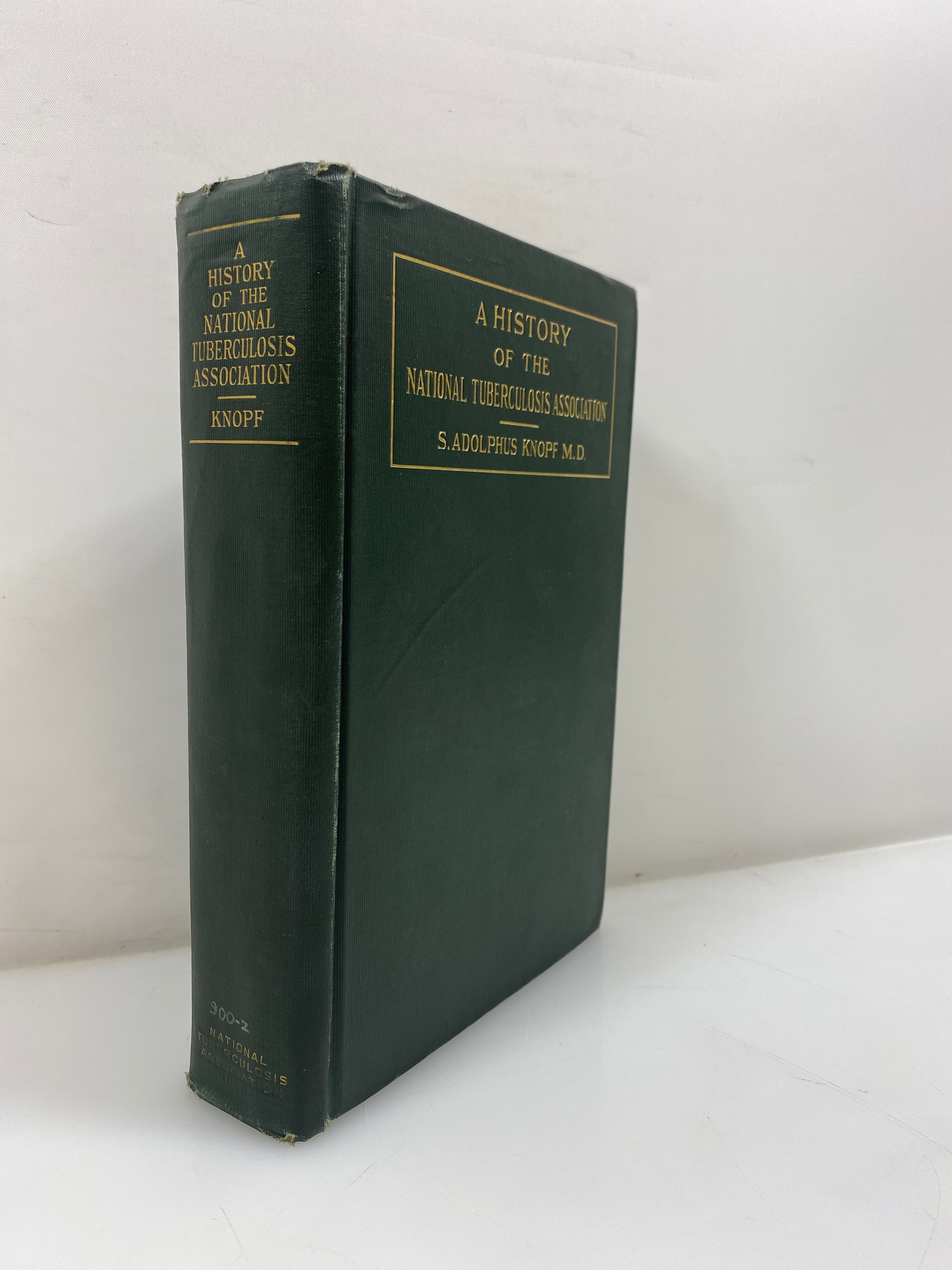 A History of the National Tuberculosis Association by Knopf 1922 HC