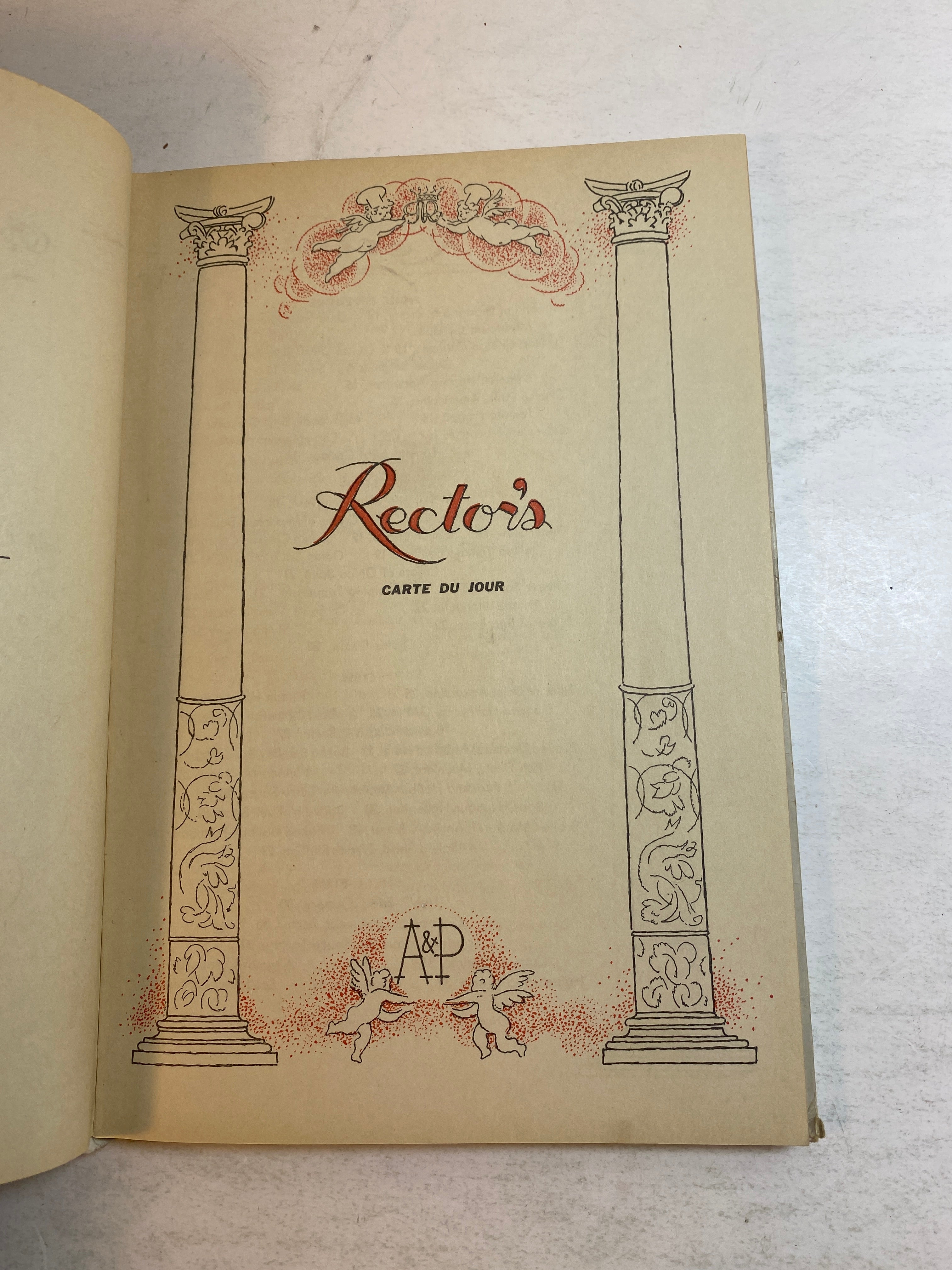 A La Rector Cook Book George Rector 1933
