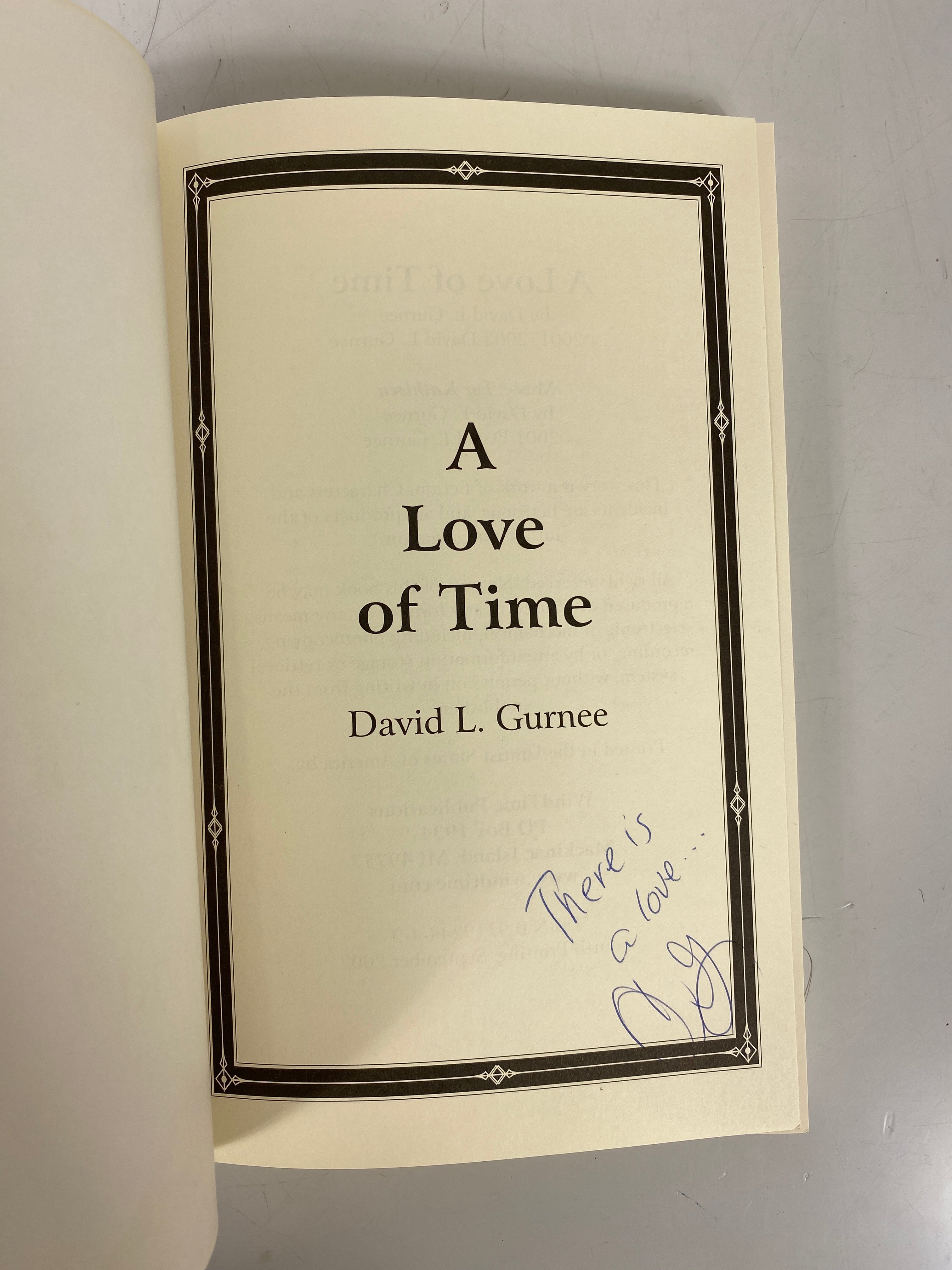 A Love of Time by David Gurnee 2001 Signed SC Mackinac Island