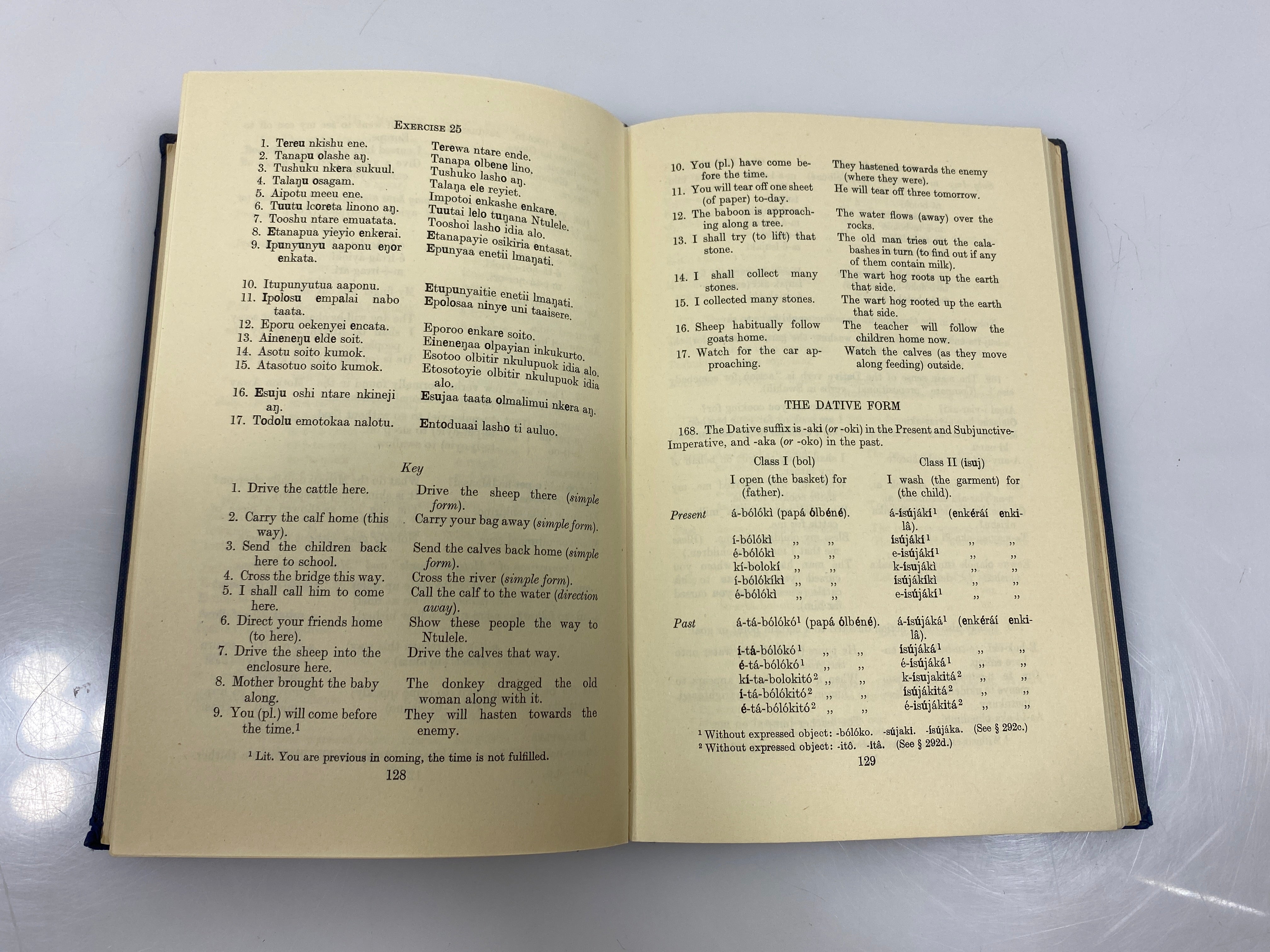 A Maasi Grammar w/ Vocab by Tucker/Mpaayei Ex-library 1955 HC