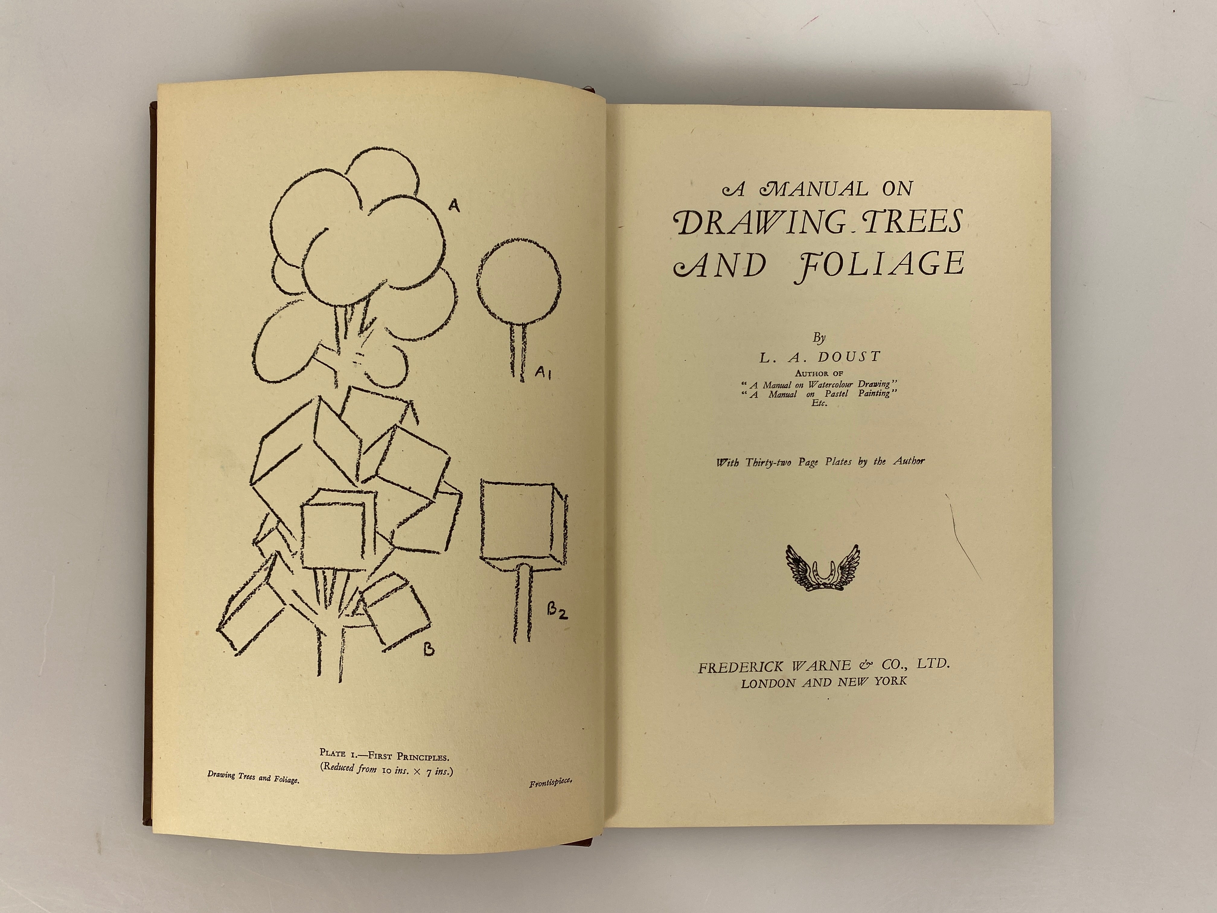 A Manual on Drawing Trees & Foliage by Doust 1942 2nd Impression HC