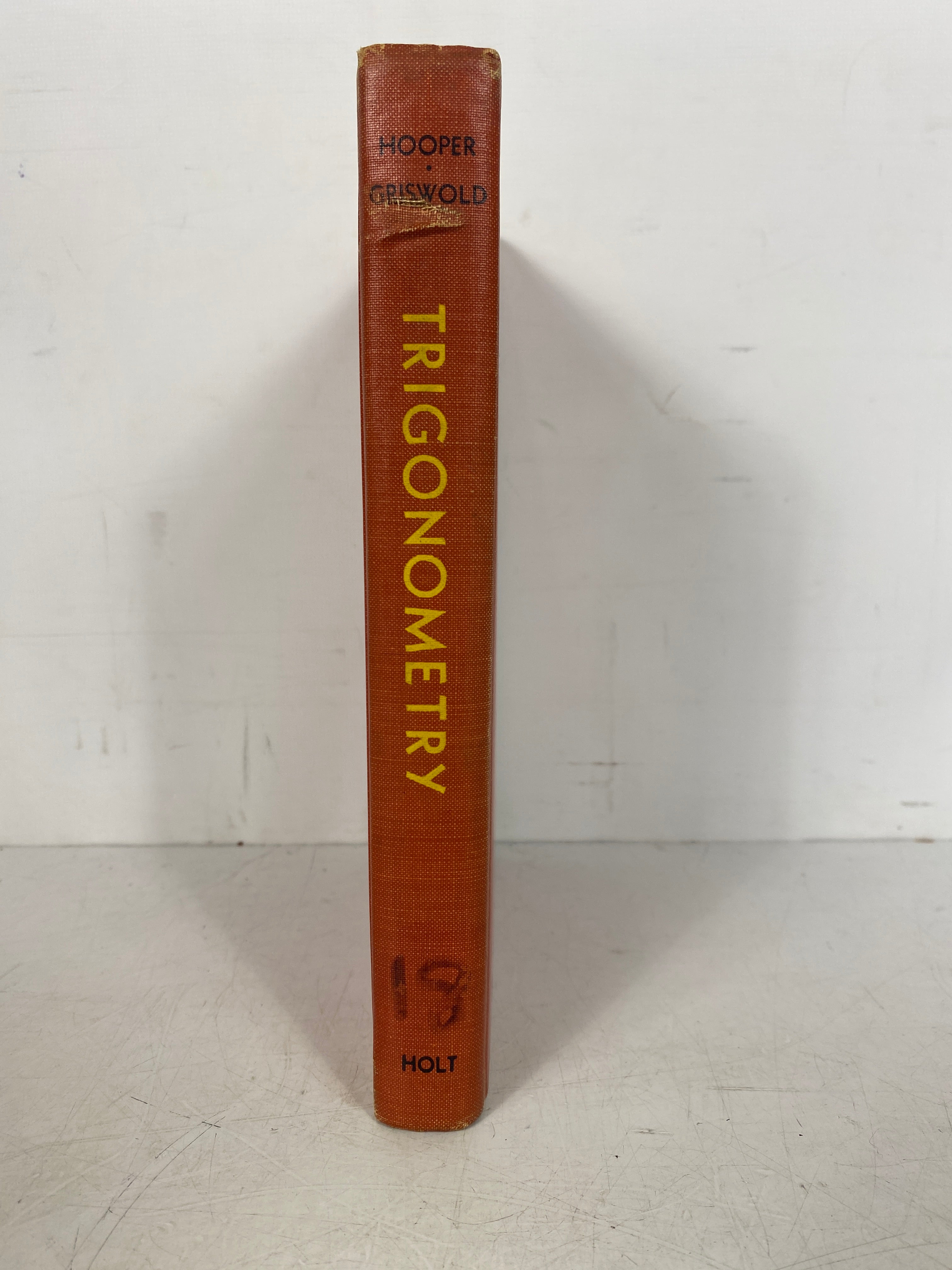 A Modern Course in Trigonometry by Hooper & Griswold 1956 Vintage HC