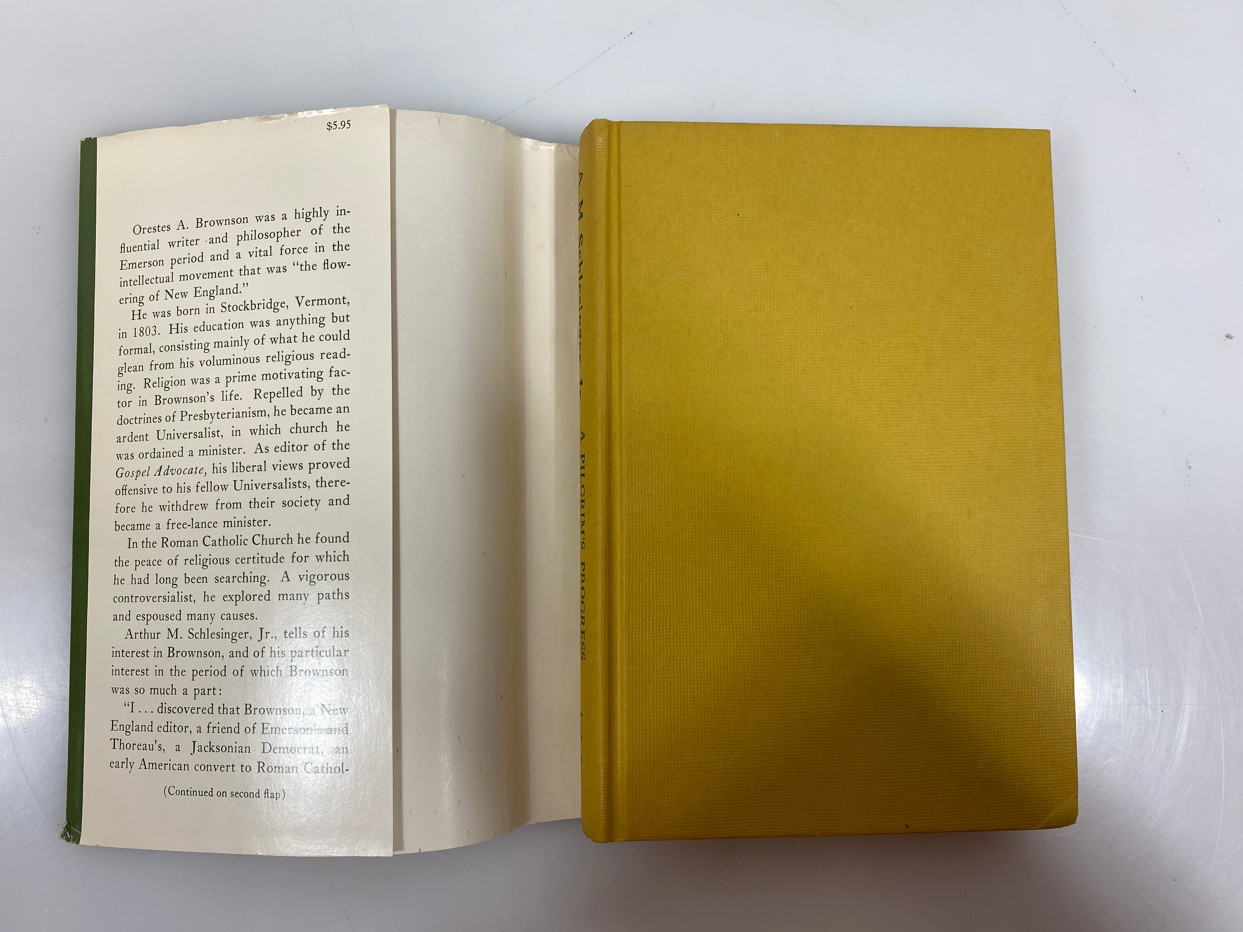 A Pilgrim's Progress: Orestes A. Brownson 1966 HCDJ