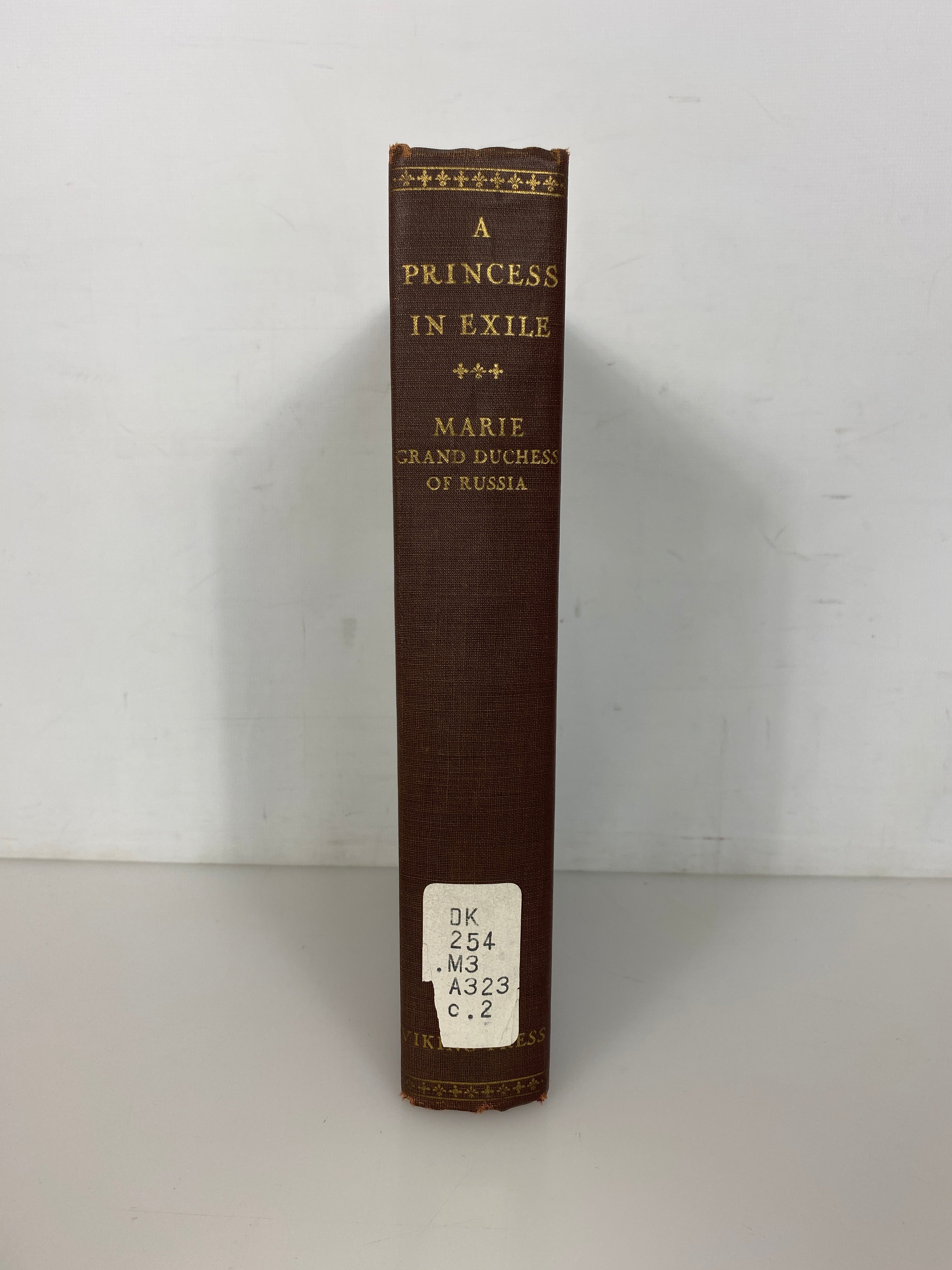 A Princess in Exile by Marie, Grand Duchess of Russia 1932 Ex-Library HC