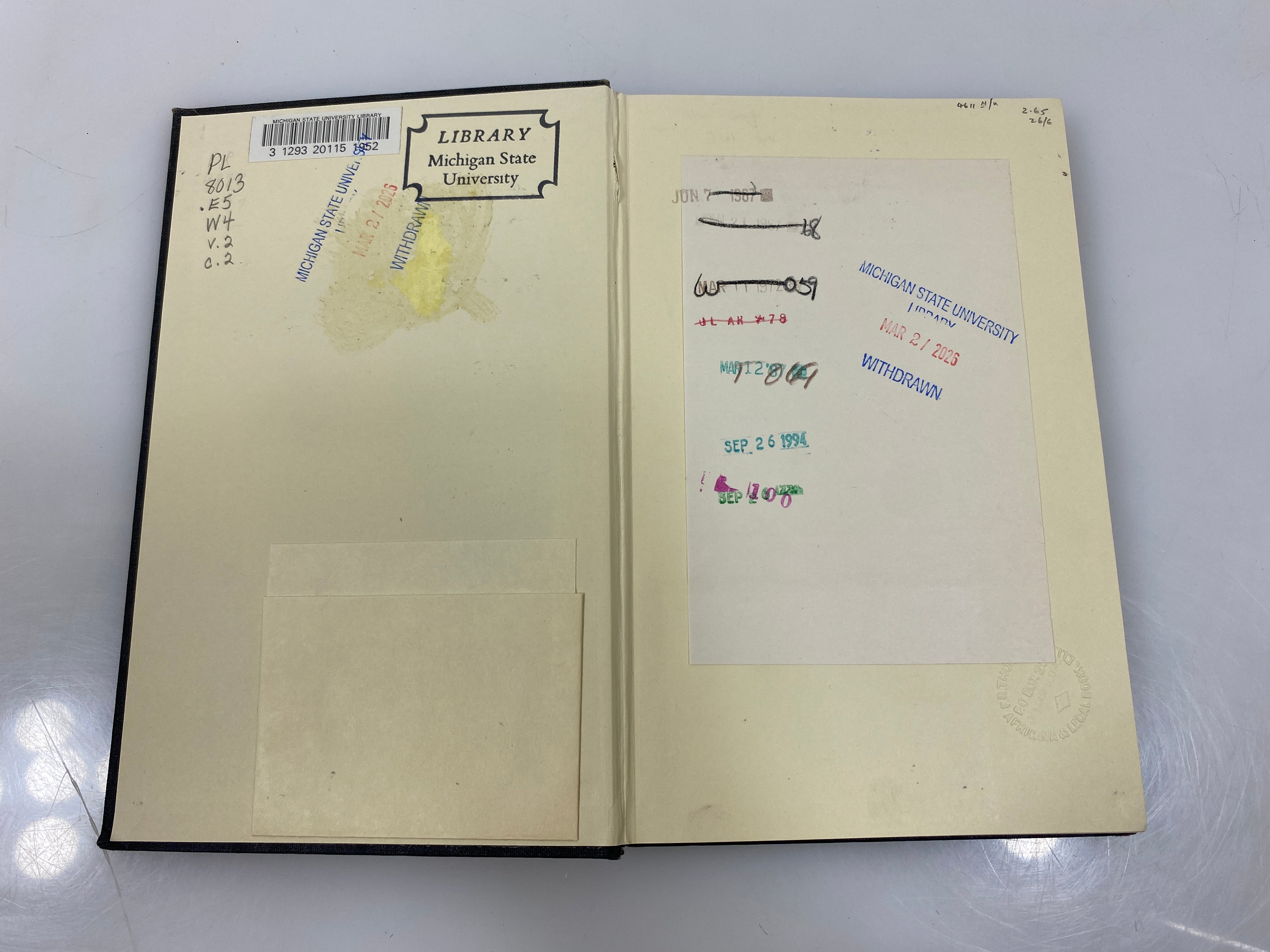 A Selection of African Prose II by Whiteley Ex-library 1964 HC