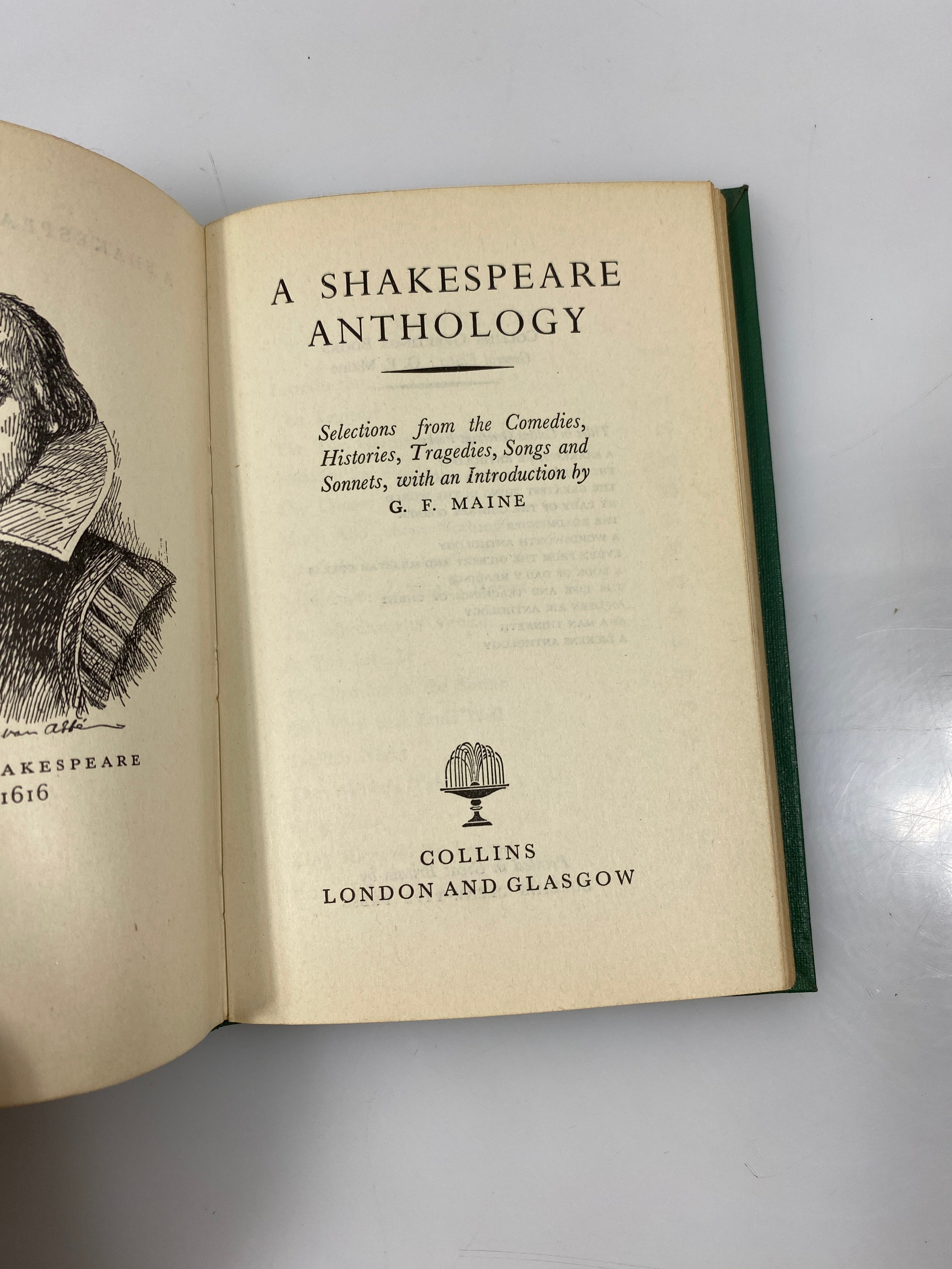 A Shakespeare Anthology G.F. Maine Collins HC