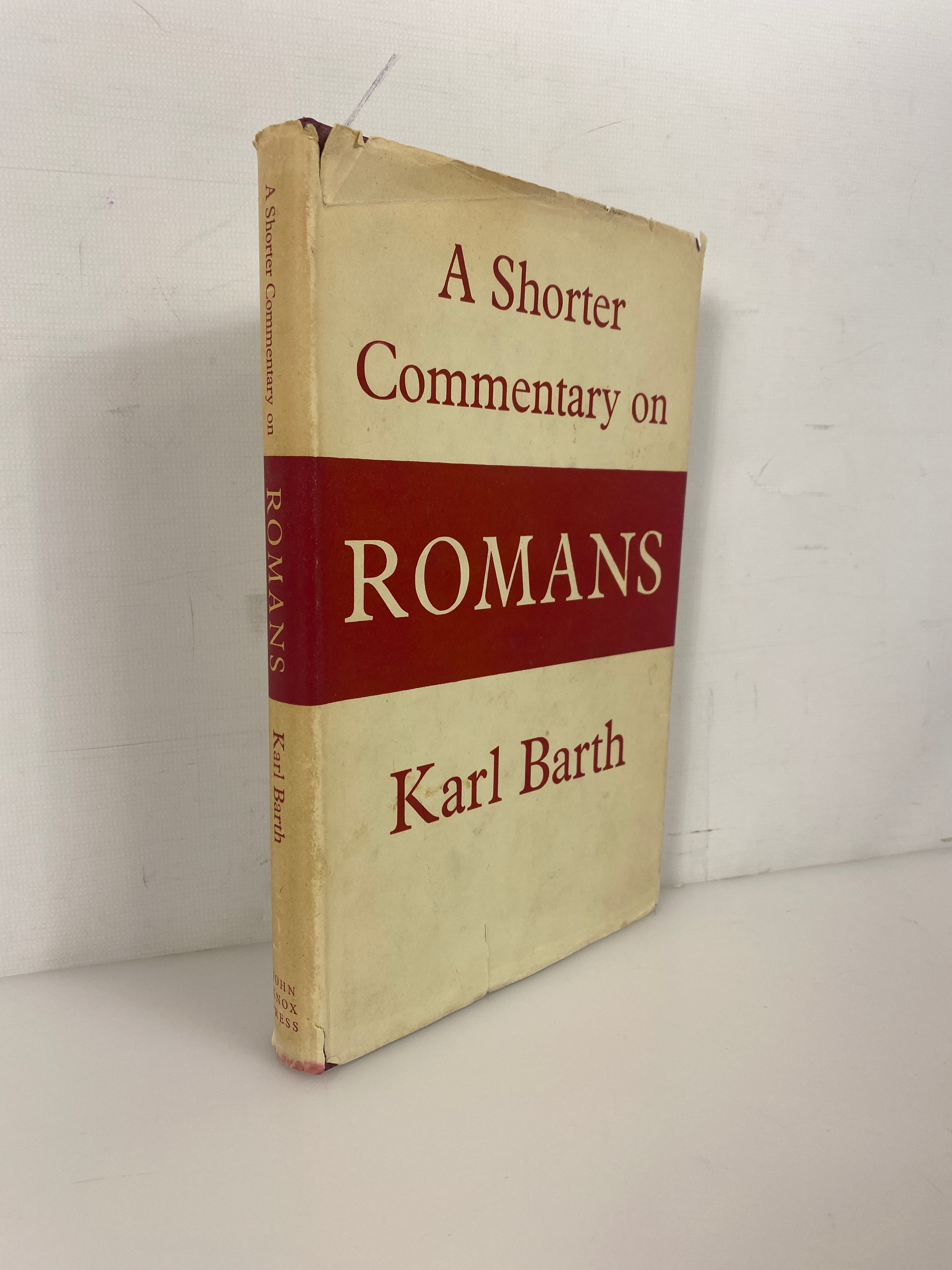 A Shorter Commentary on Romans by Karl Barth 1959 Vintage HC DJ