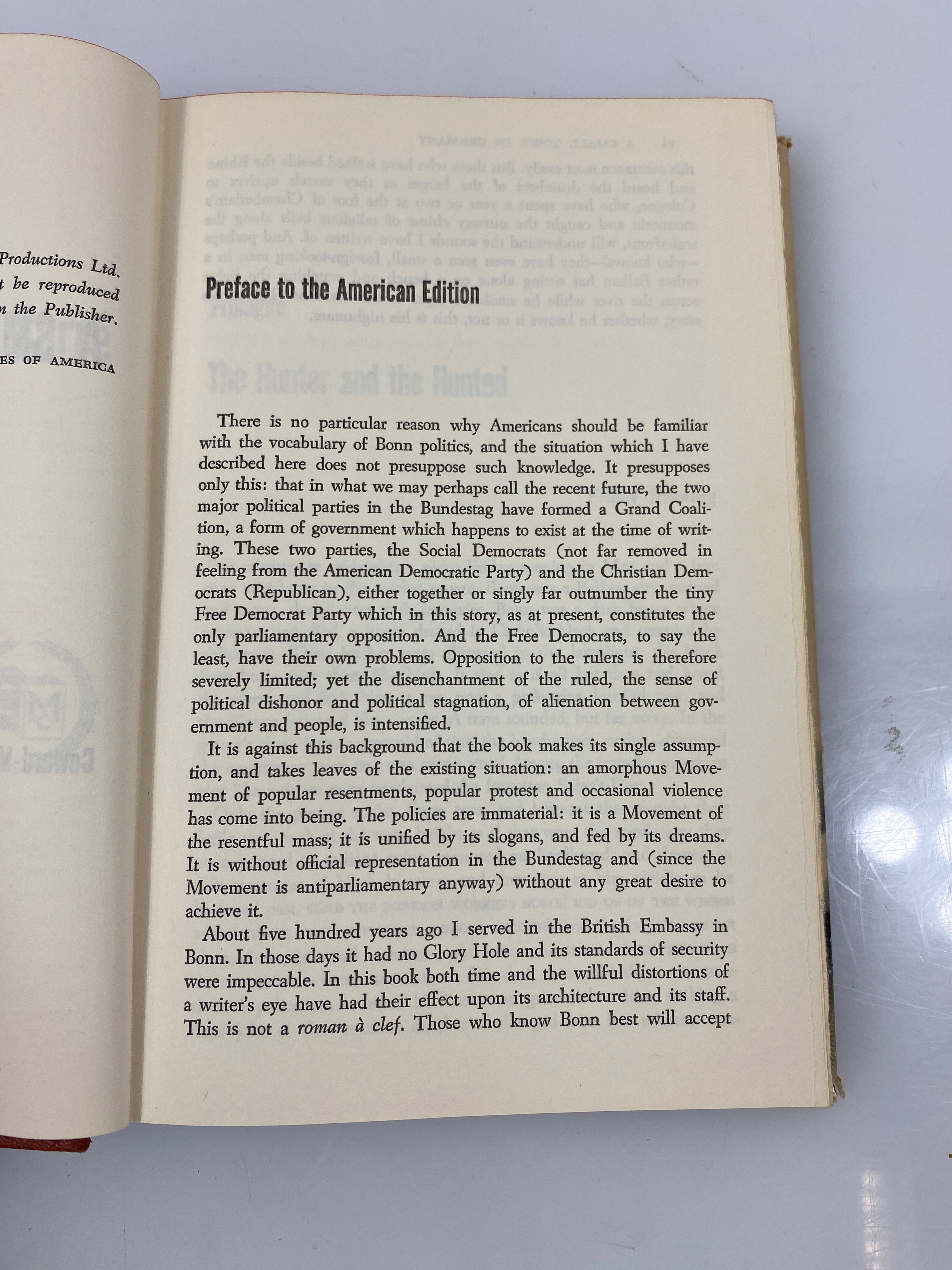 A Small Town in Germany by Le Carre 1968 HCDJ
