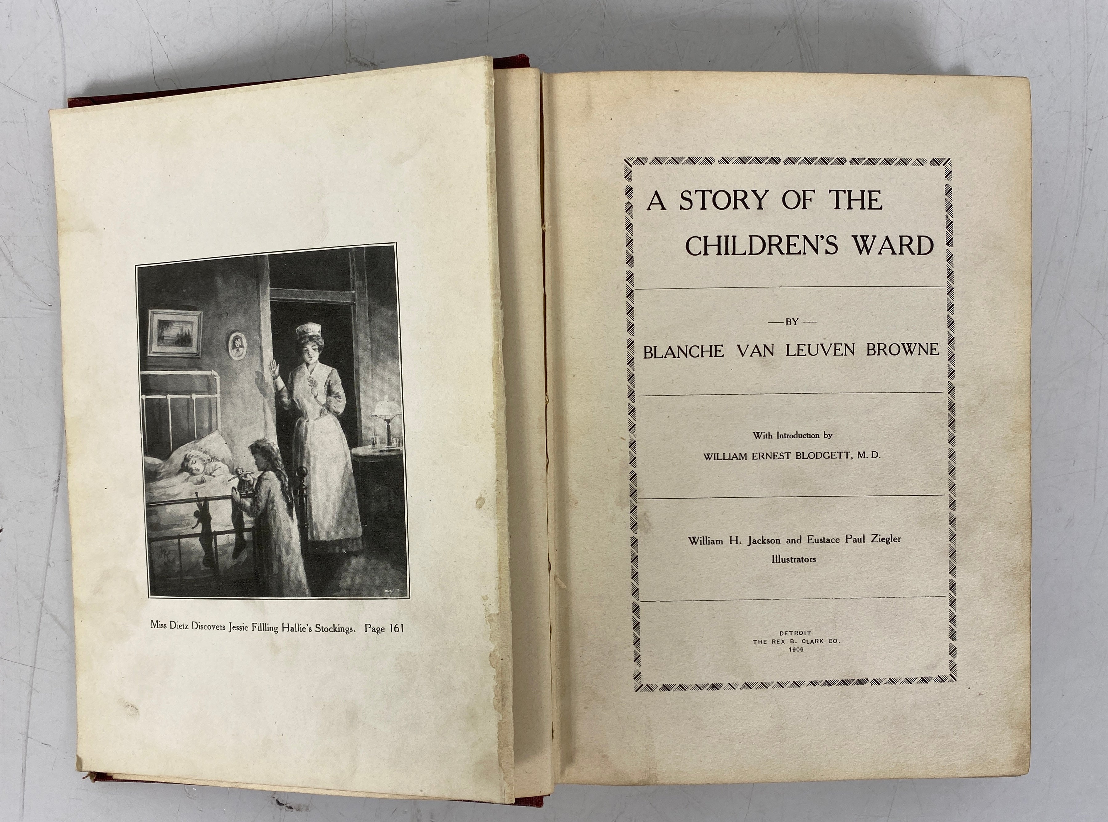 A Story of the Children's Ward B. Van Leuven Browne 1906 Antique HC