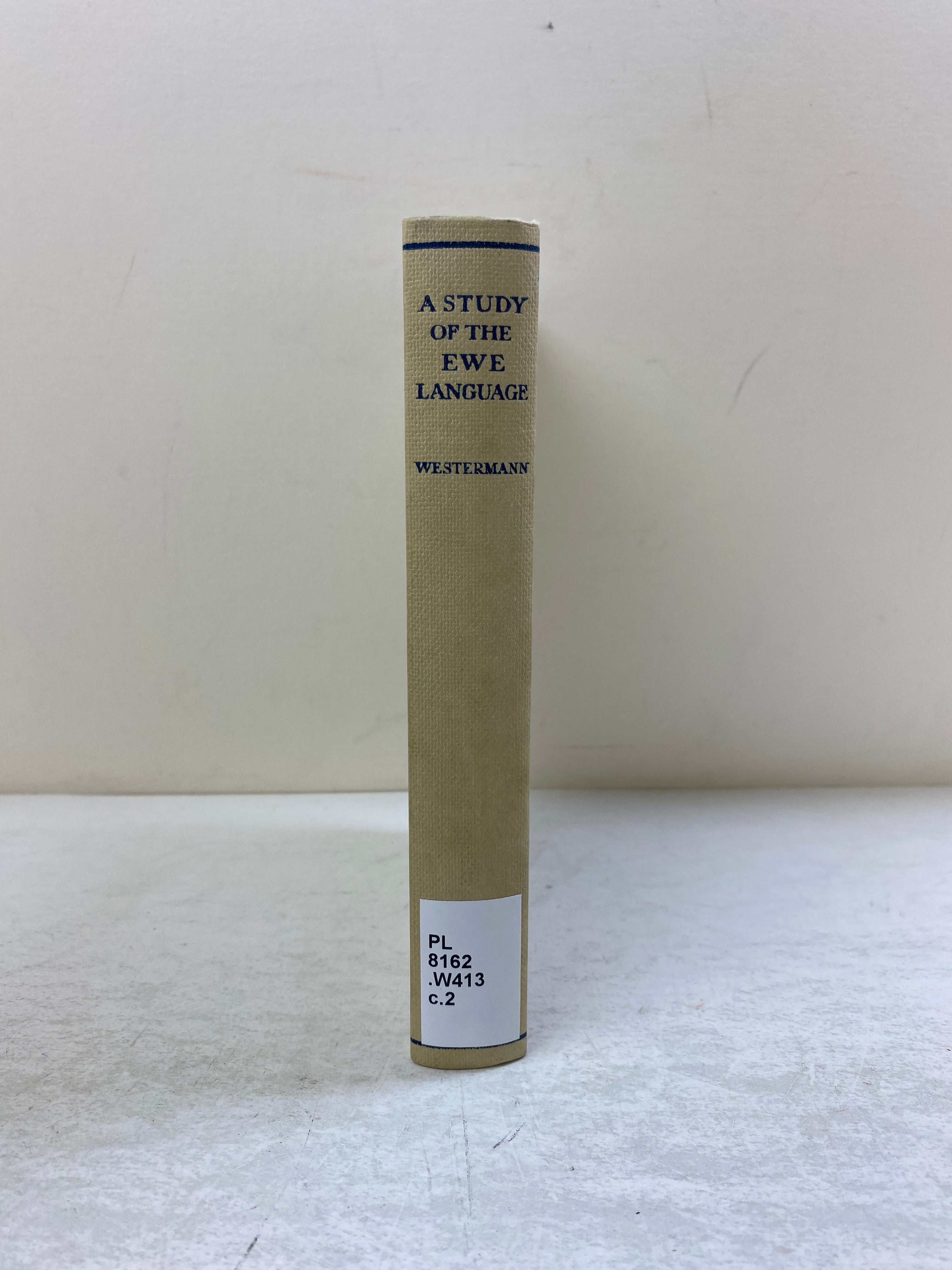 A Study of the Ewe Language by Westermann Ex-library 1965 HC
