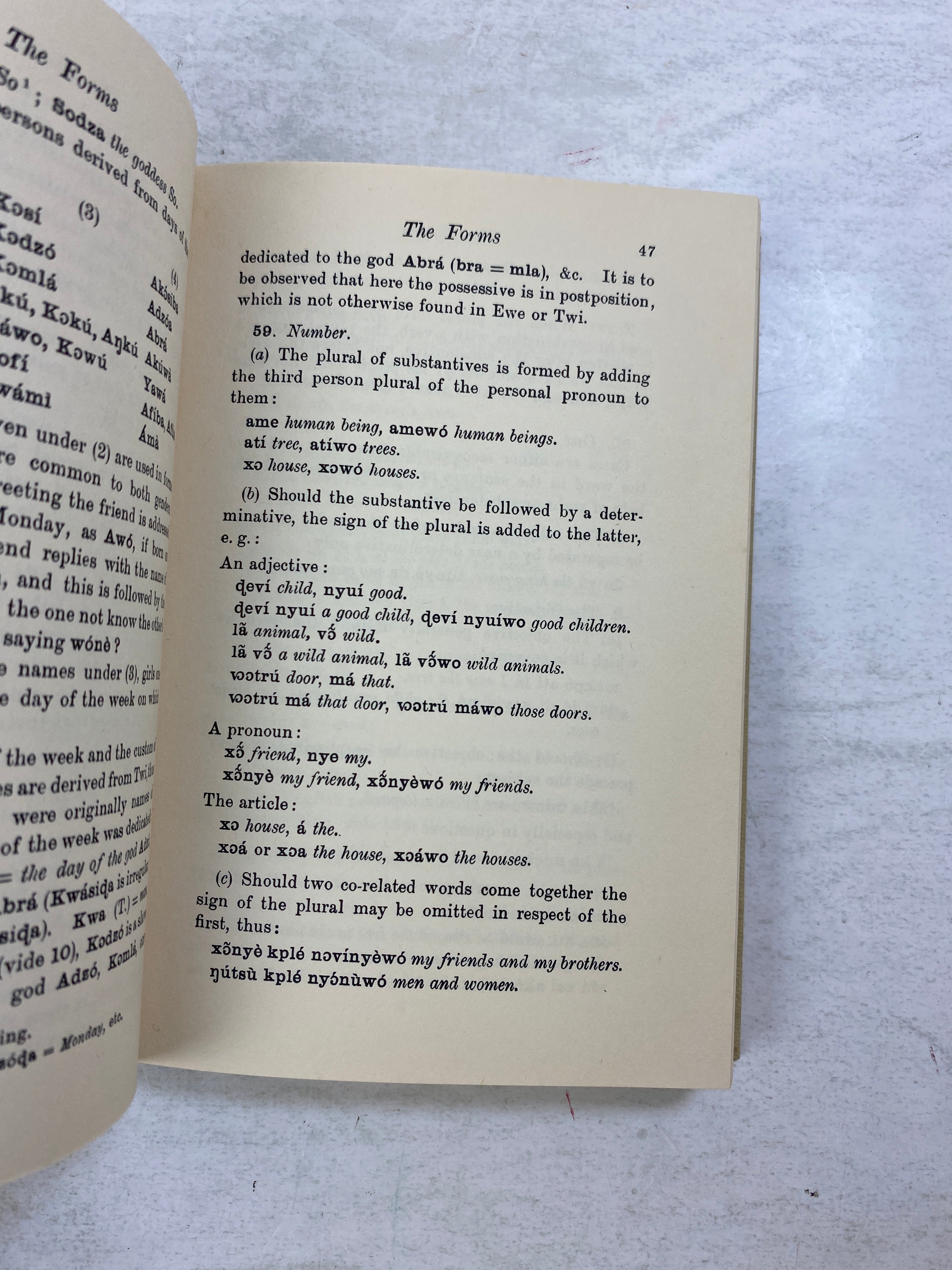 A Study of the Ewe Language by Westermann Ex-library 1965 HC