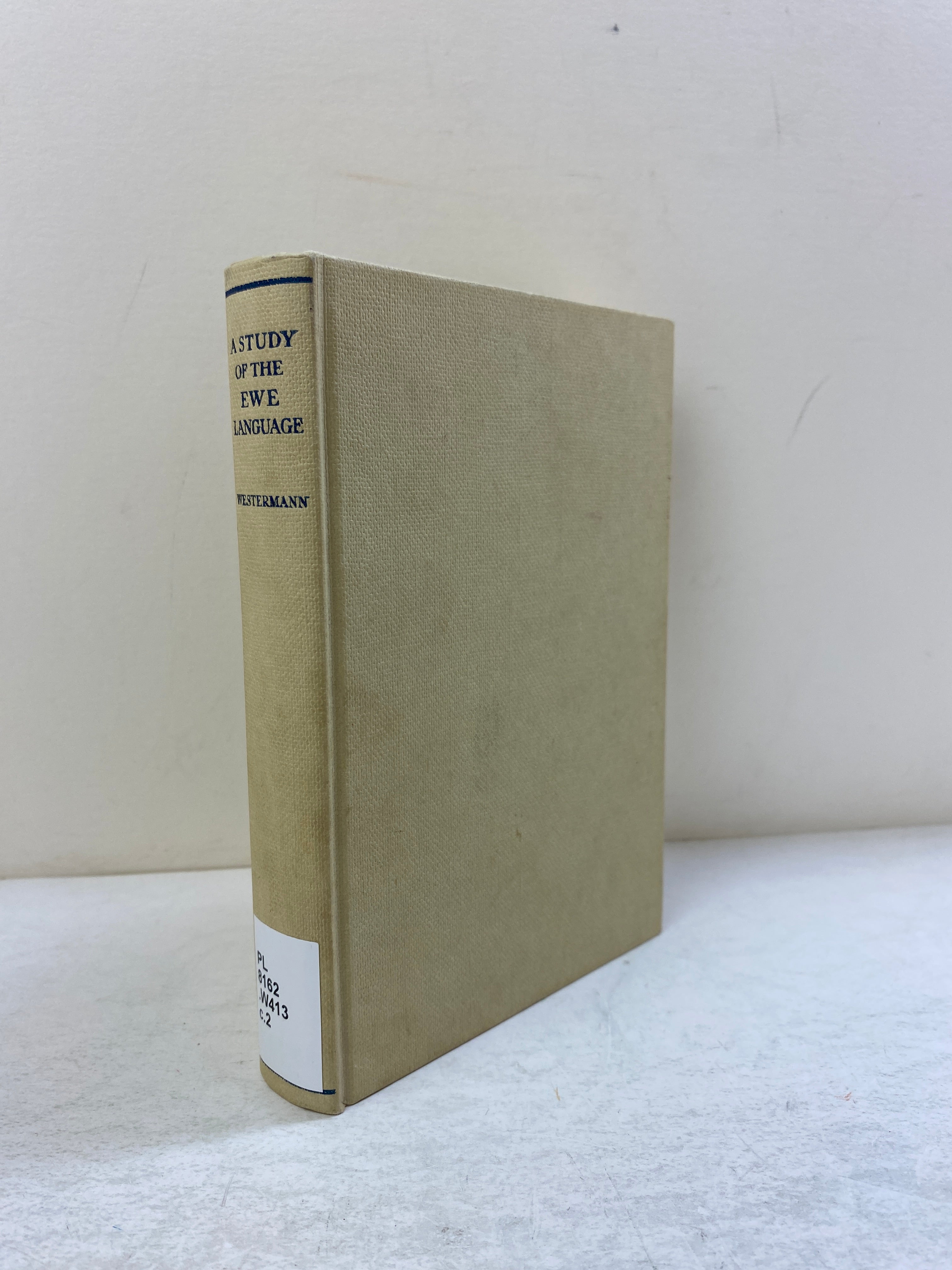 A Study of the Ewe Language by Westermann Ex-library 1965 HC