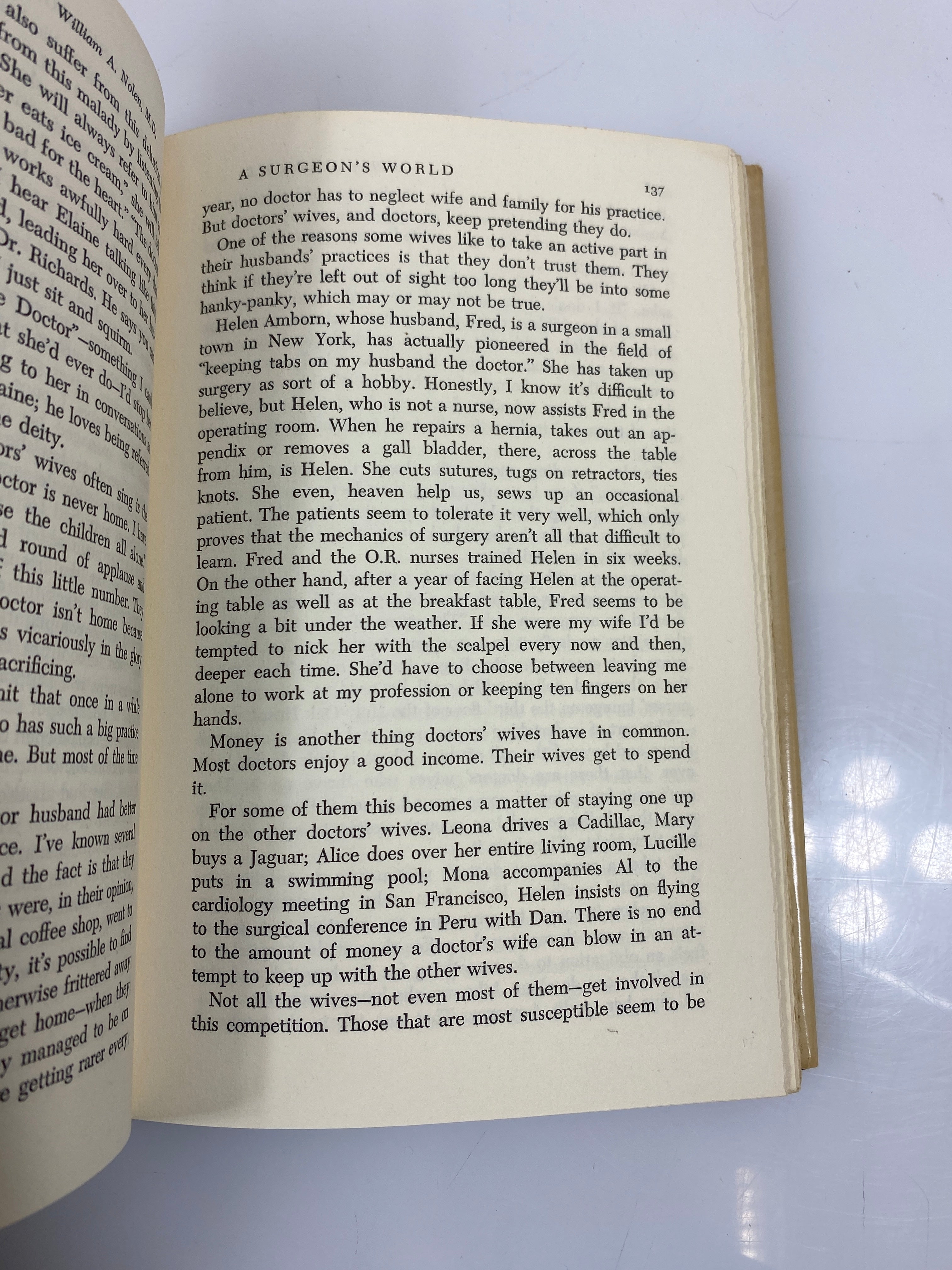 A Surgeon's World William A. Nolen 1972 HCDJ BCE