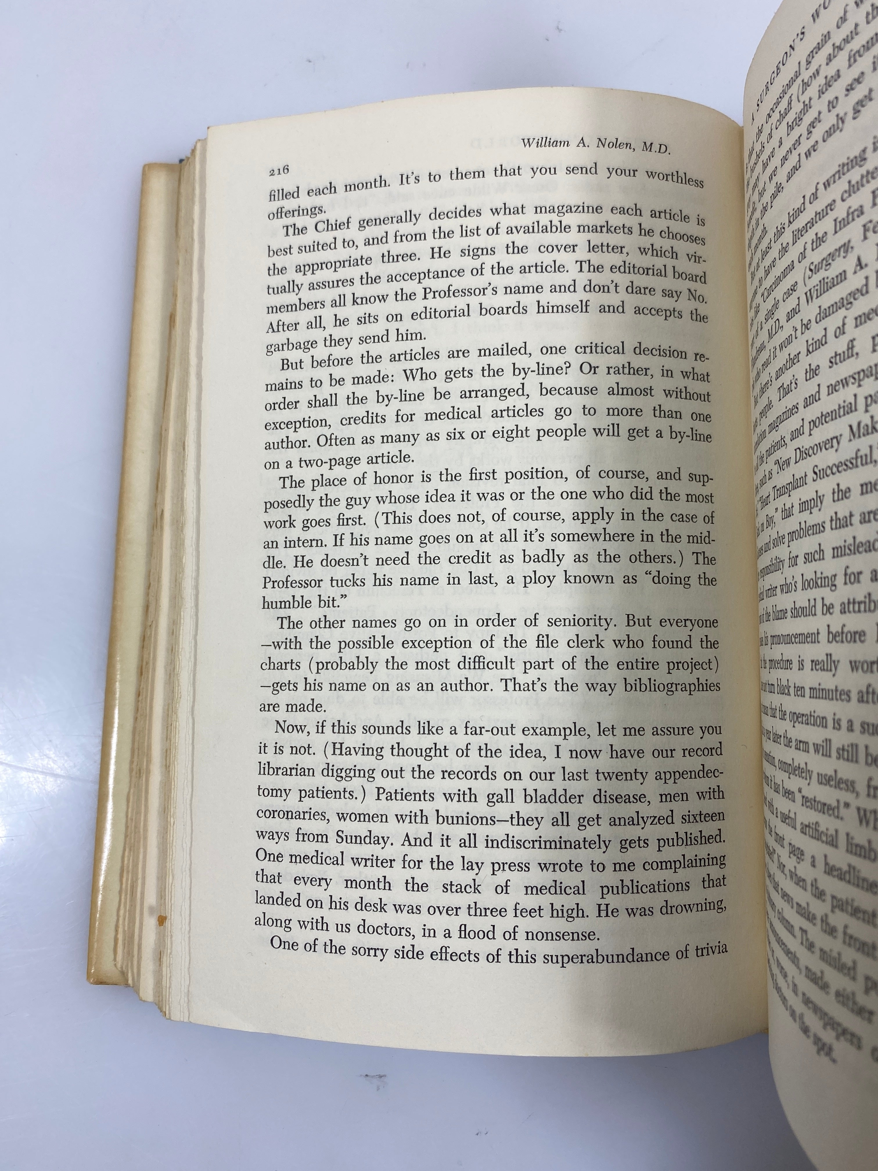 A Surgeon's World William A. Nolen 1972 HCDJ BCE