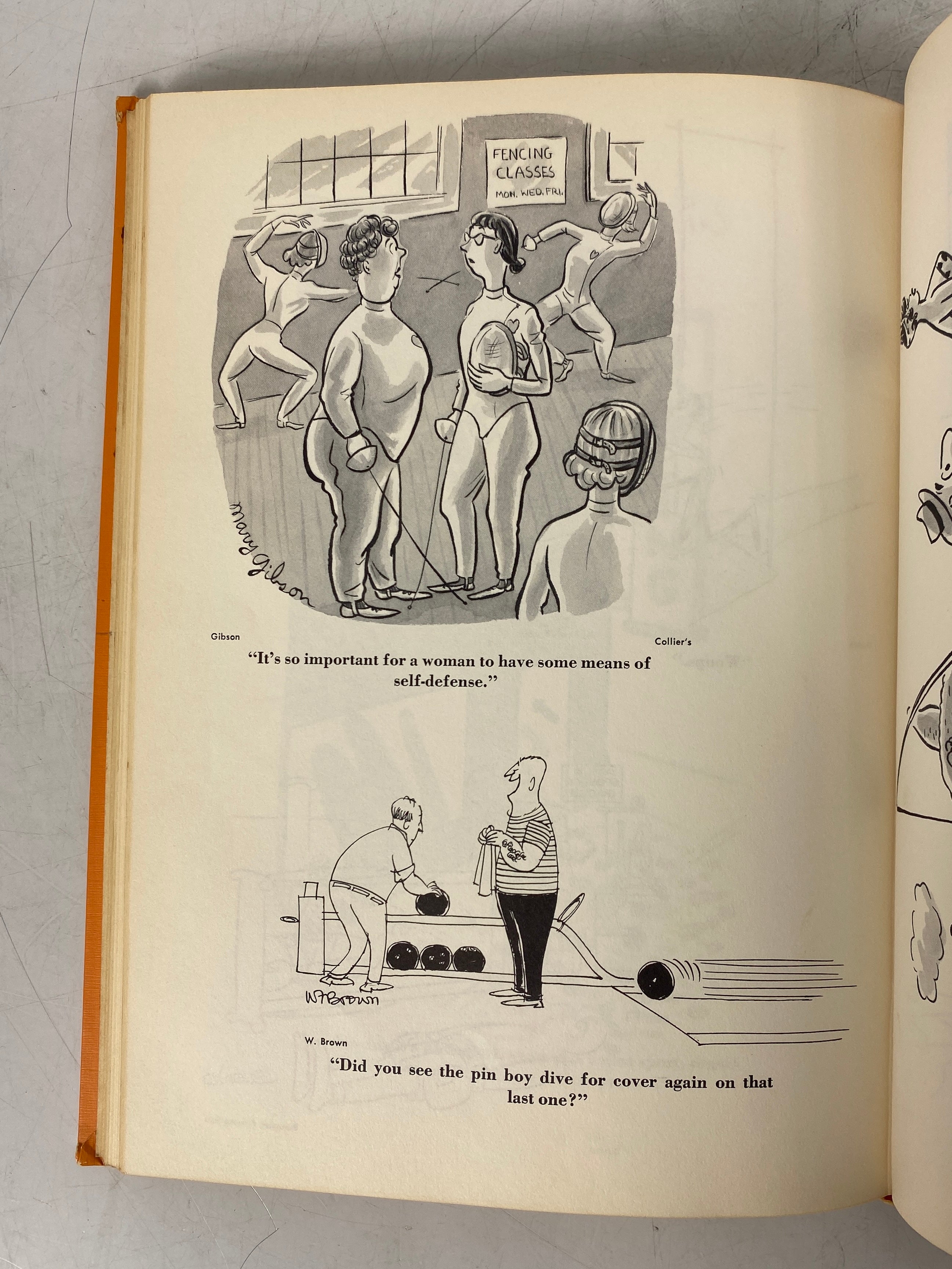 A Treasury of Sports Cartoons by Lawrence Lariar 1957 Vintage HC