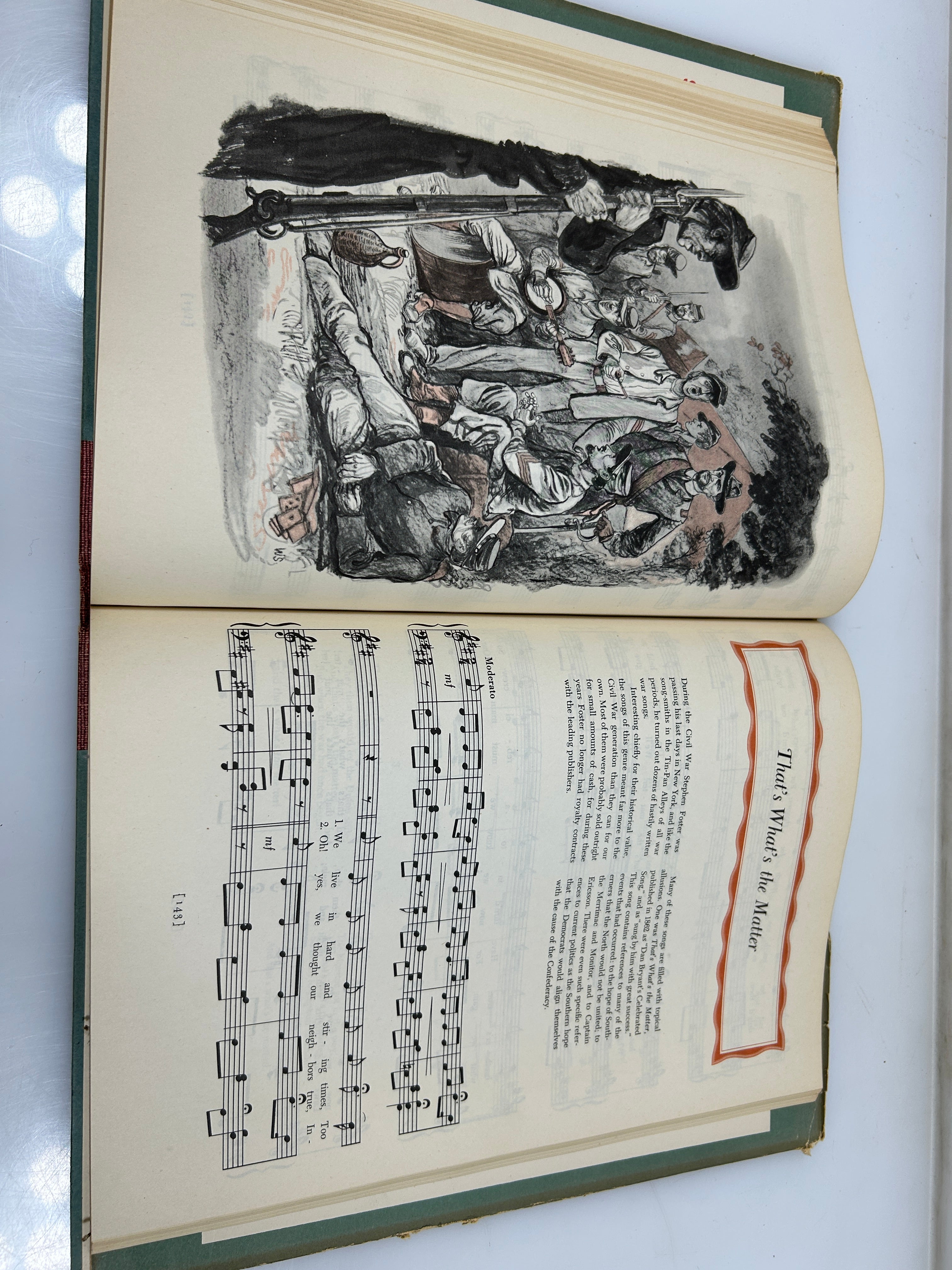 A Treasury of Stephen Foster 1946 Random House 1st Print HCDJ