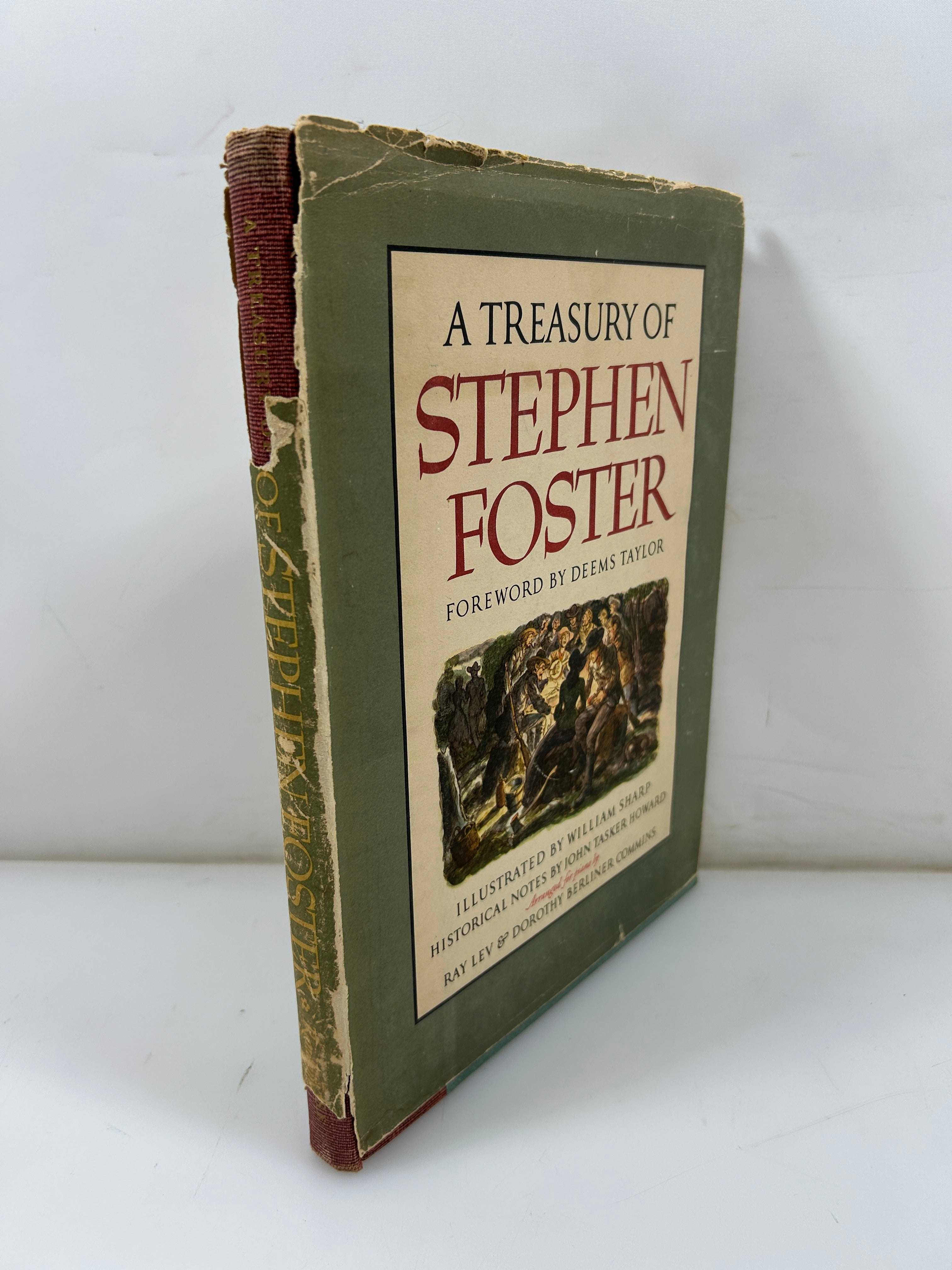 A Treasury of Stephen Foster 1946 Random House 1st Print HCDJ