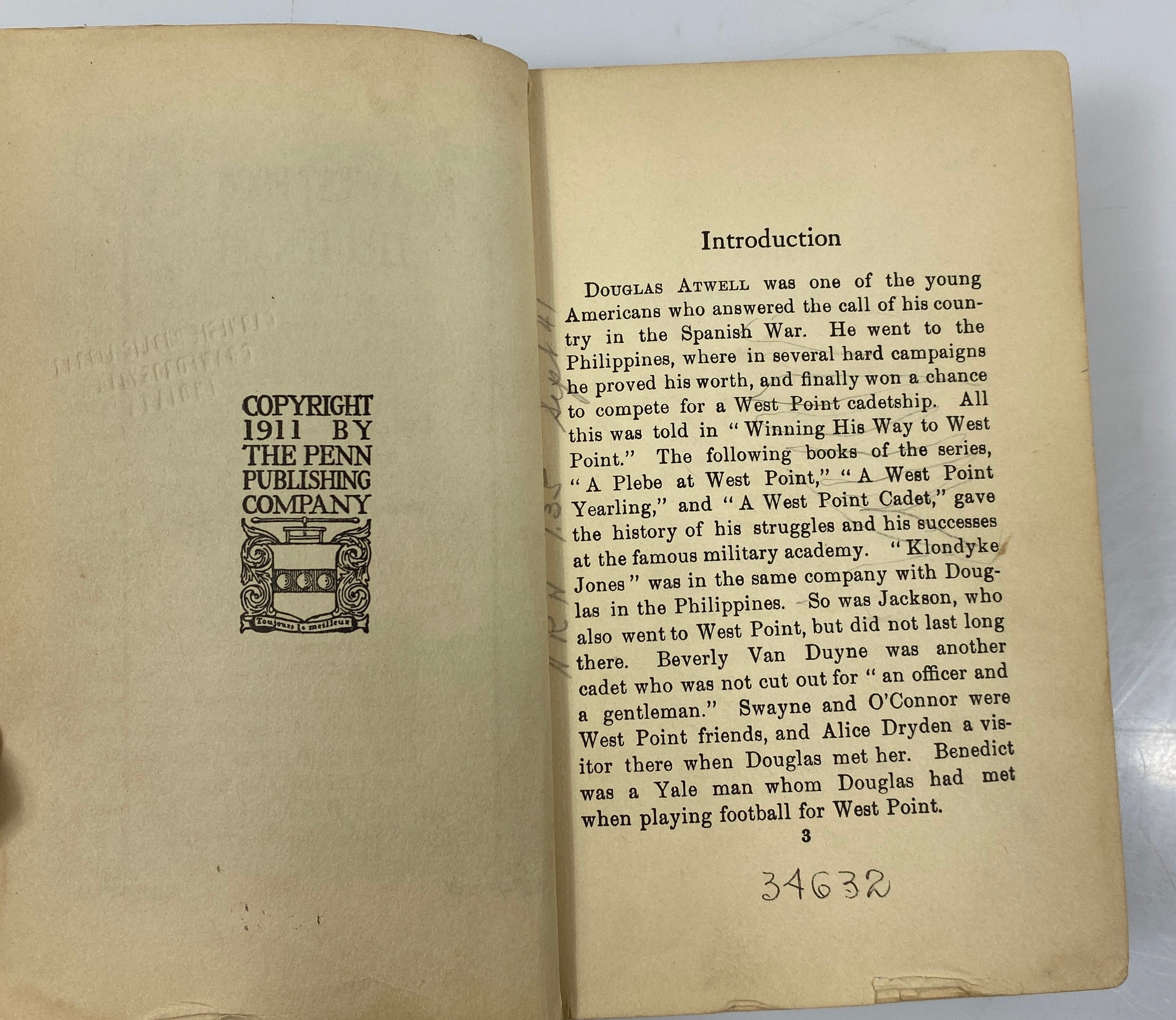A West Point Lieutenant by Paul B. Malone 1911 HC