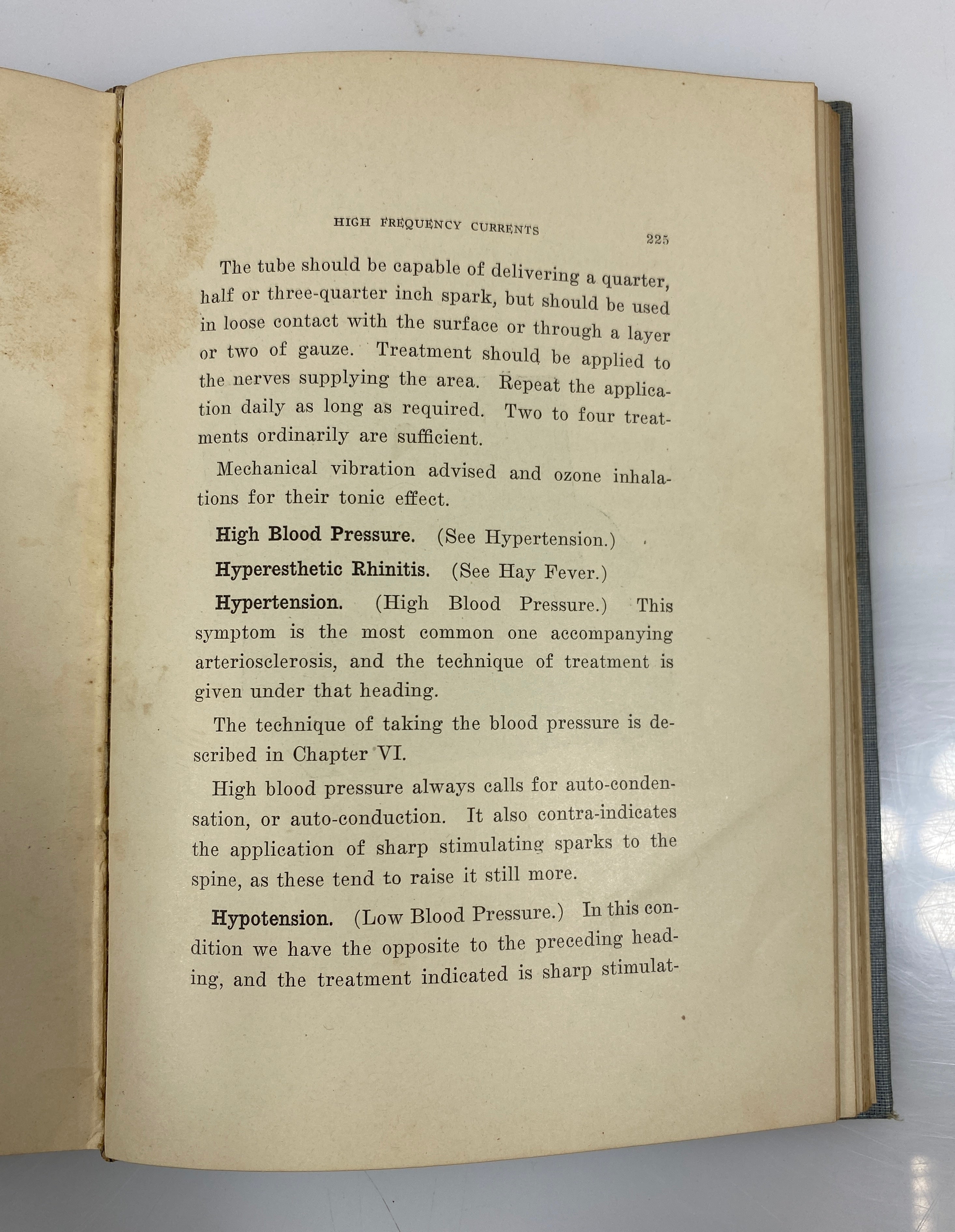A Working Manual of High Frequency Currents by Eberhart 1919 HC