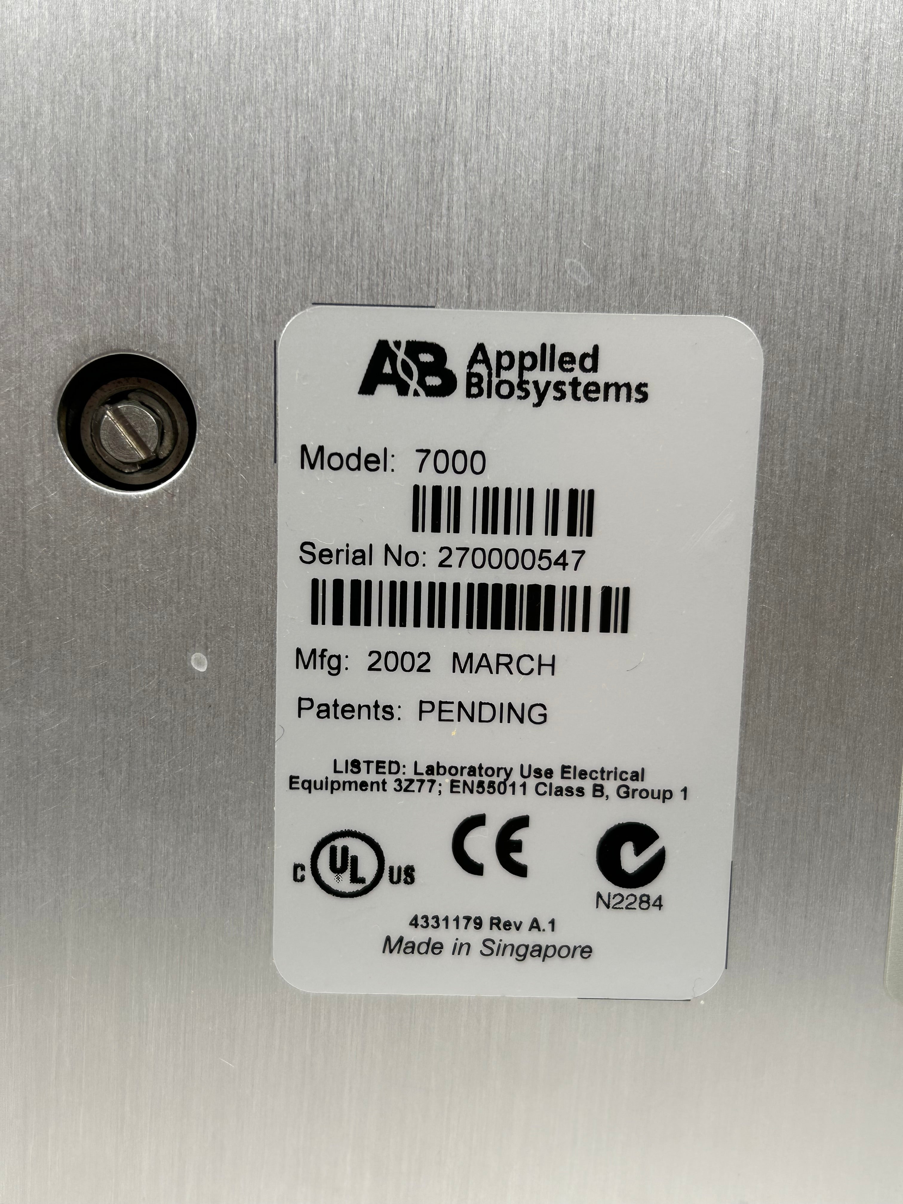 ABI Prism 7000 Sequence Detection System