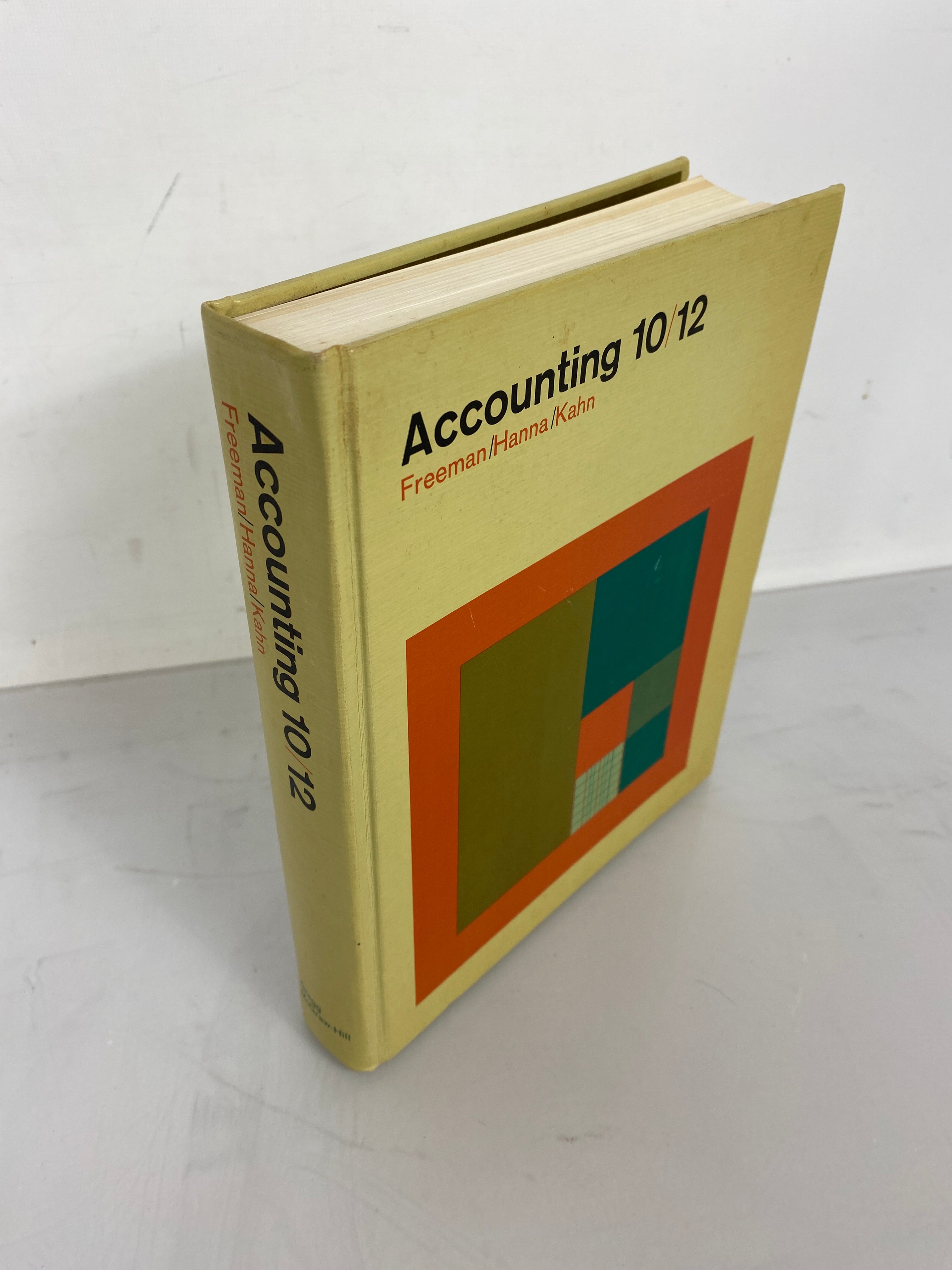 Accounting 10/12 by Freeman/Hanna/Kahn 1968 Vintage HC Textbook