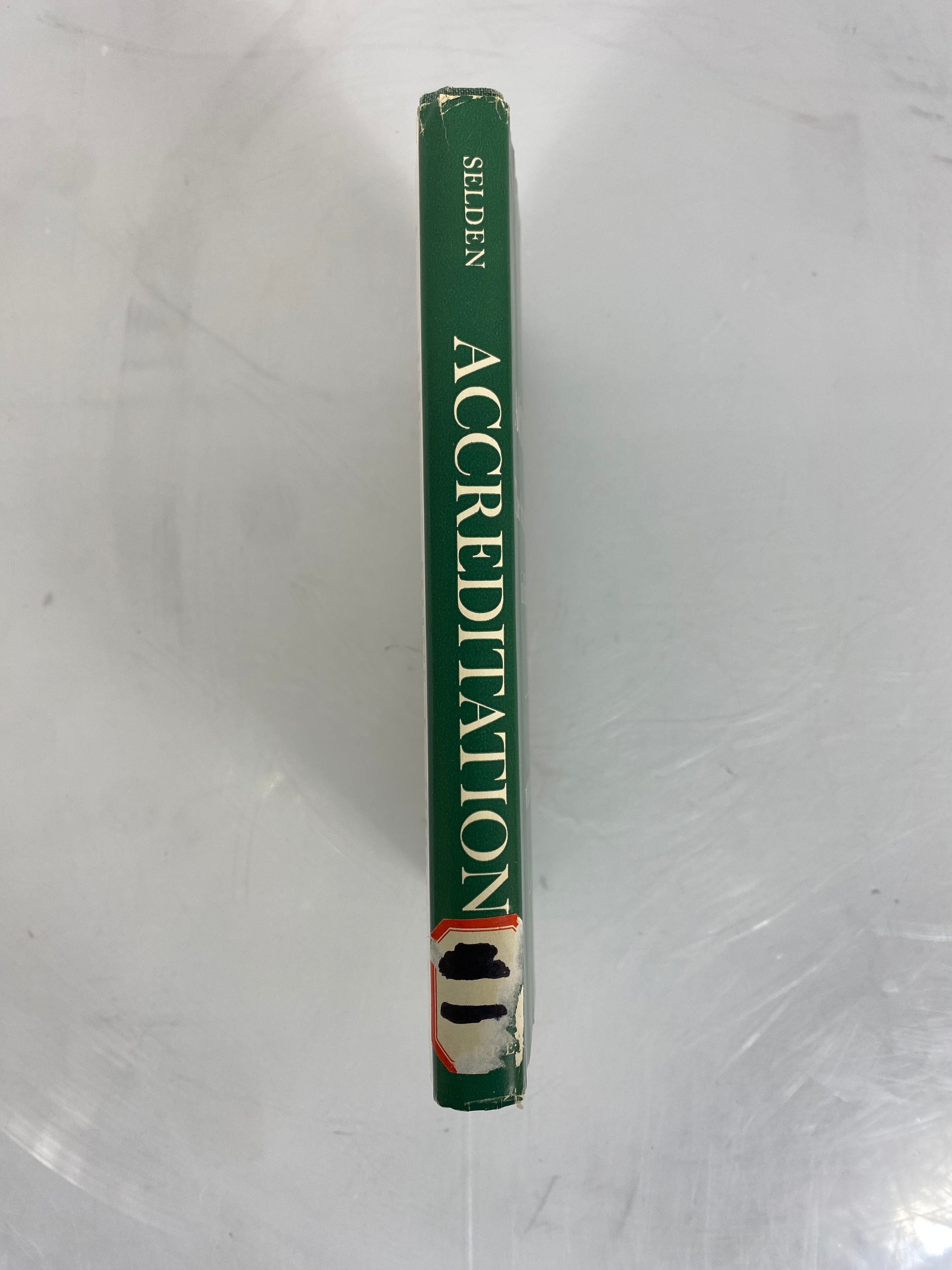 Accreditation Standards in Higher Education by Selden Signed 1st Ed HCDJ