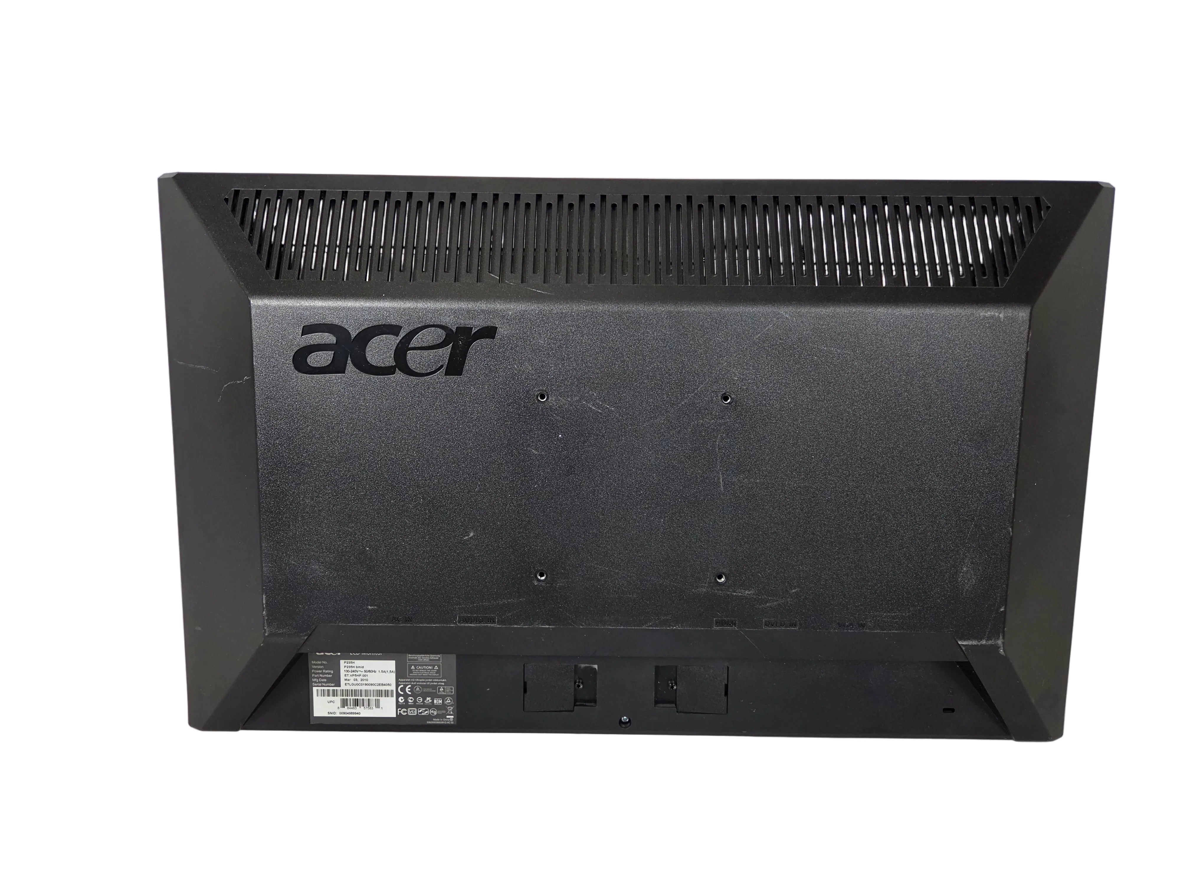 Acer 23" P235H LCD Monitor *No Stand*