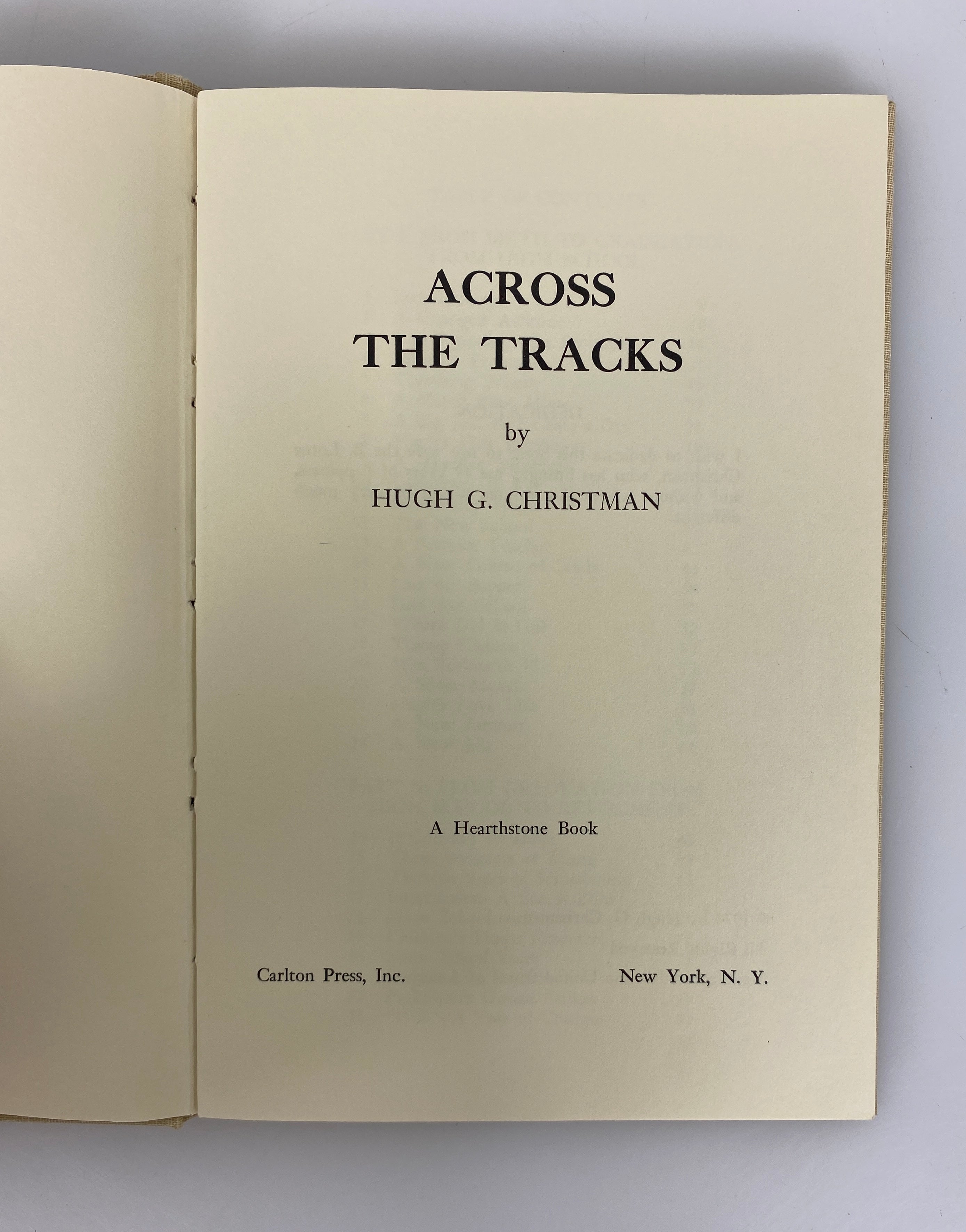 Across the Tracks by Hugh Christman 1974 Rare Signed Vintage HC
