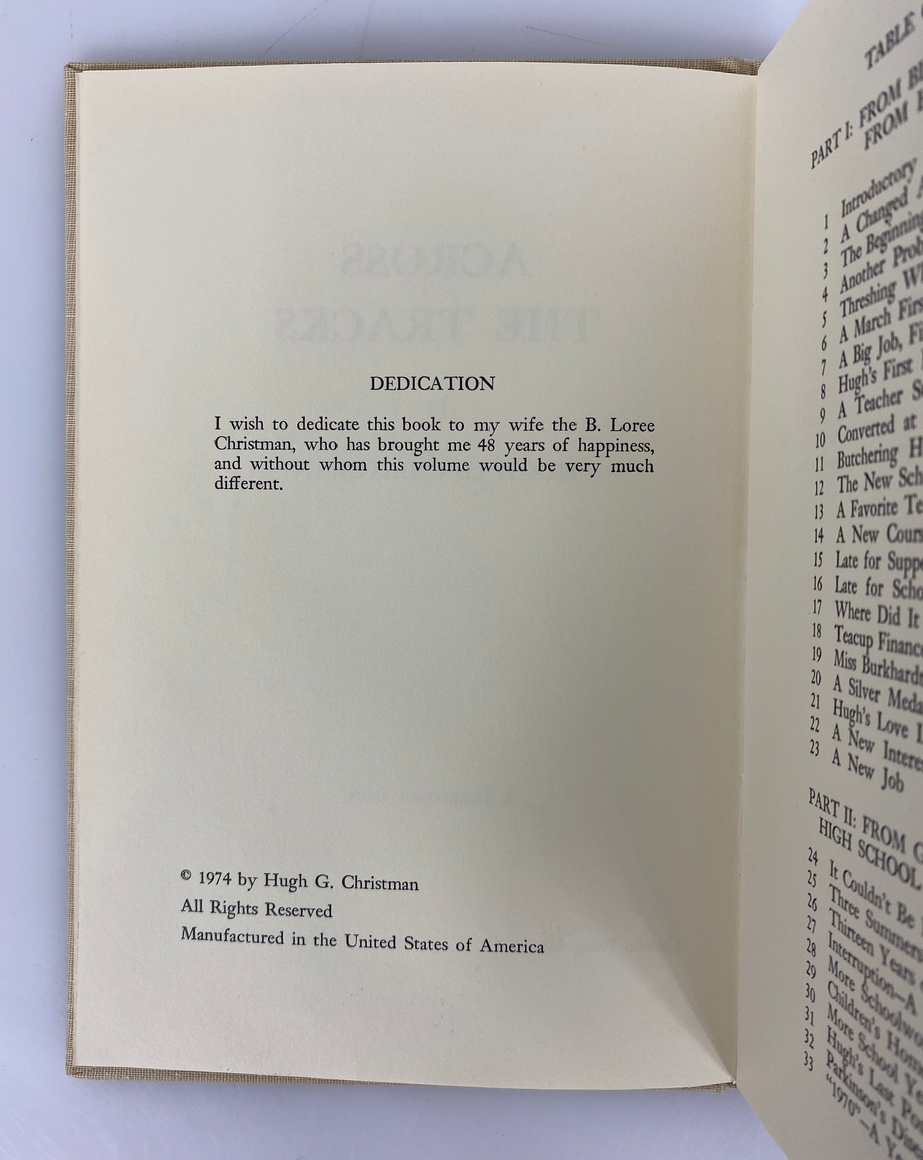 Across the Tracks by Hugh Christman 1974 Rare Signed Vintage HC