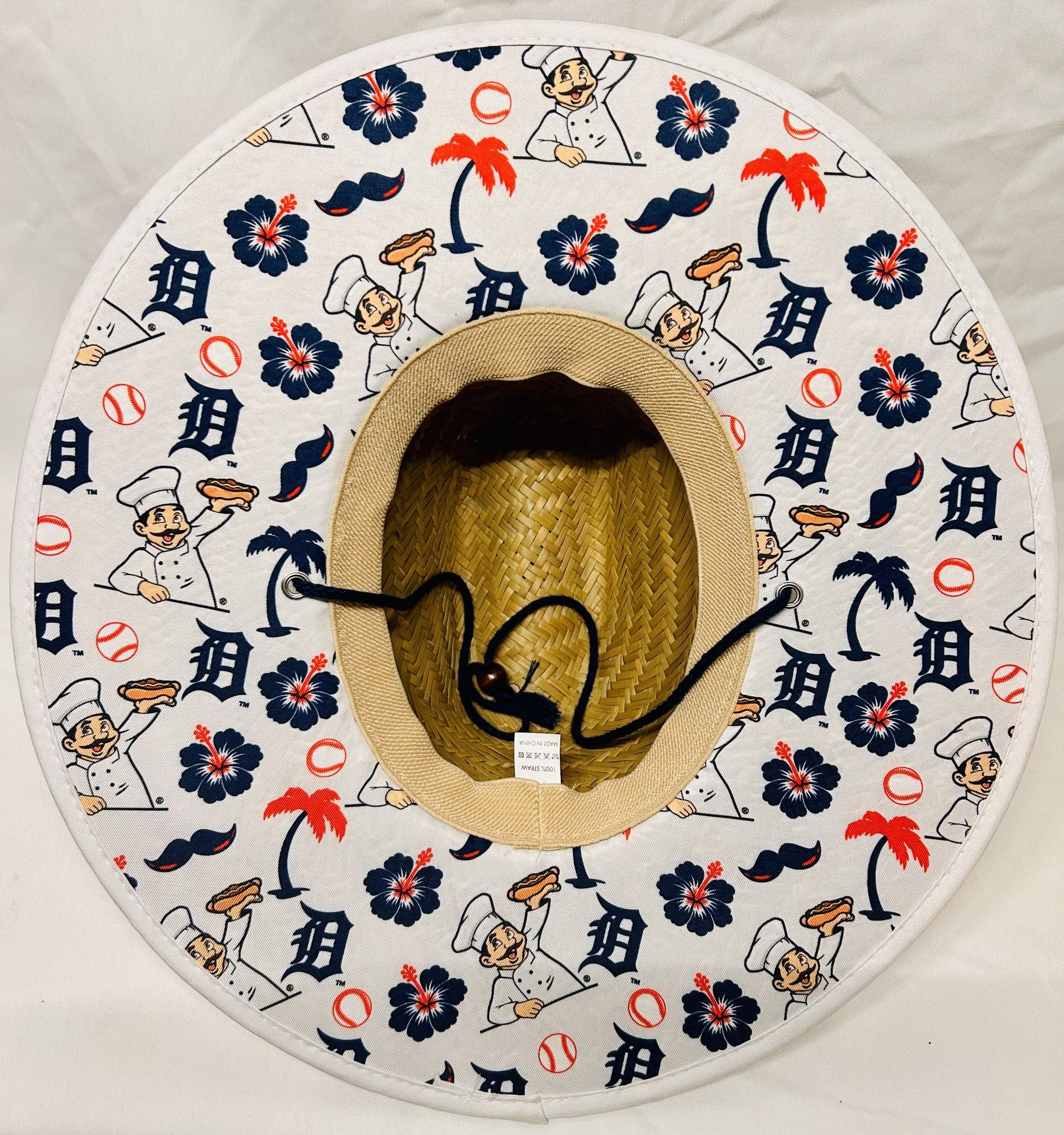 Detroit Tiger's X Coney Island Straw Sun Hat